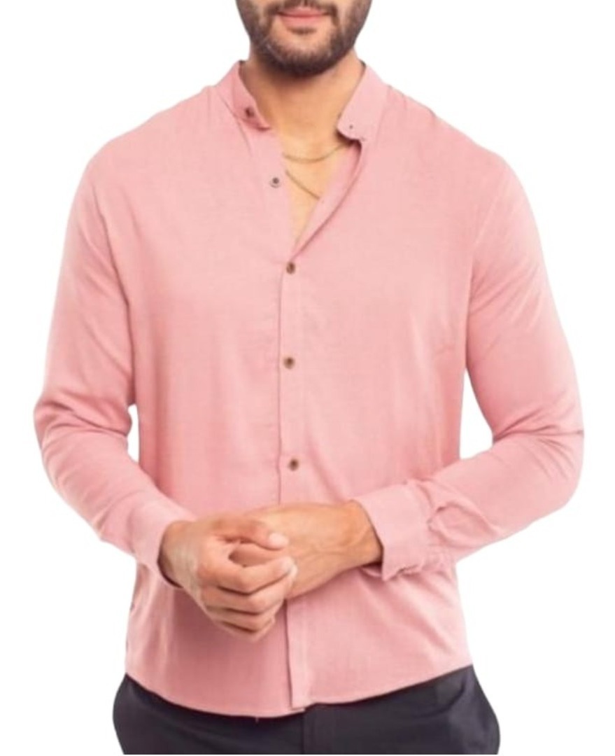 CAMISA LINO MANGA LARGA PARA HOMBRE - 3