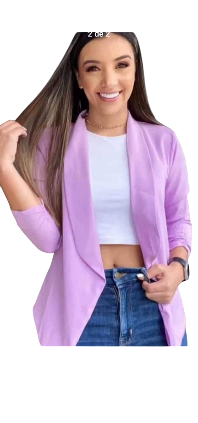 BLAZER MANGA 3/4 CATANIA PARA MUJER - 1
