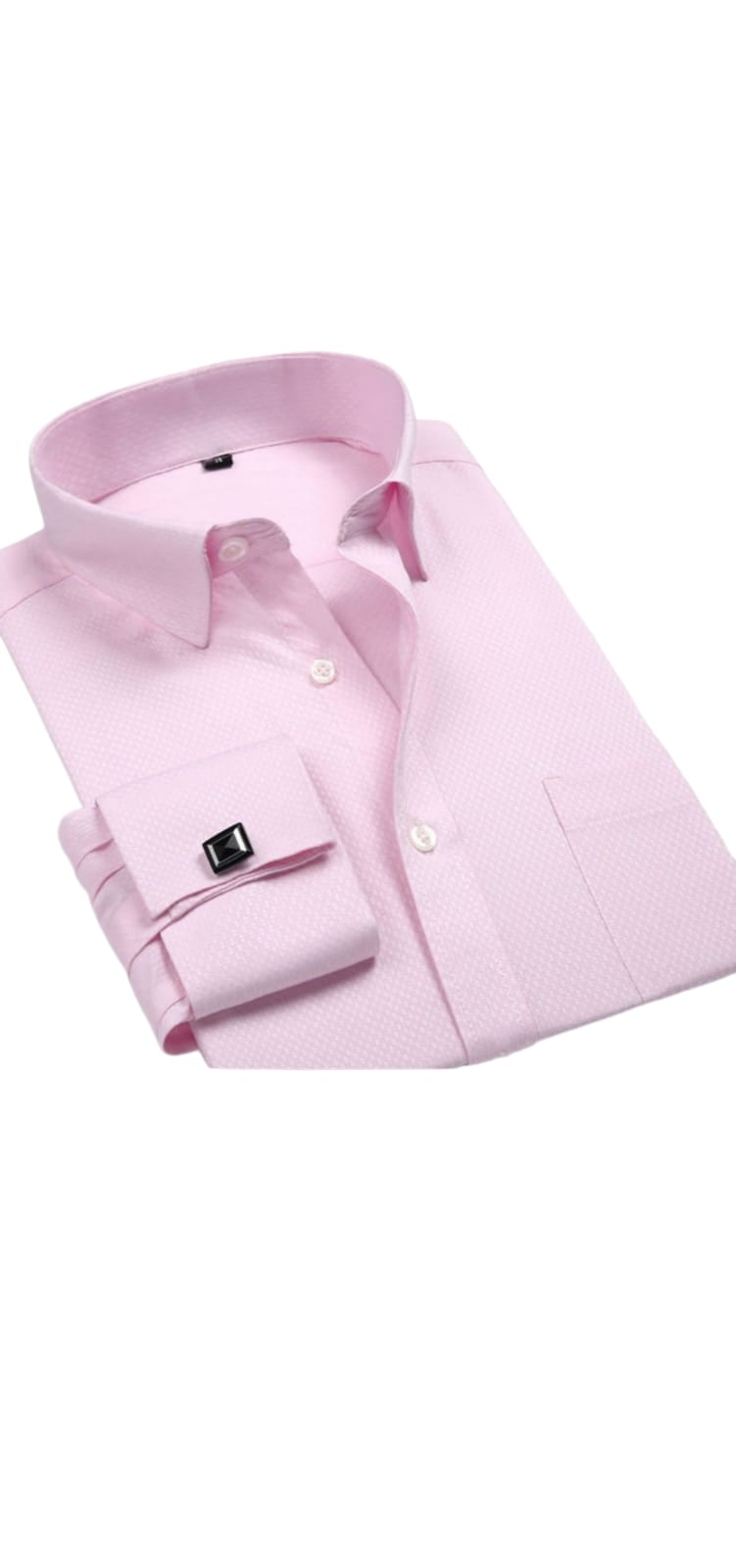 CAMISA PUÑO GEMELO ELEGANTE PARA HOMBRE - 1