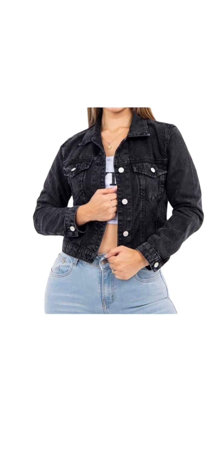 CASACA JEANS CONFORT PARA DAMA - 1