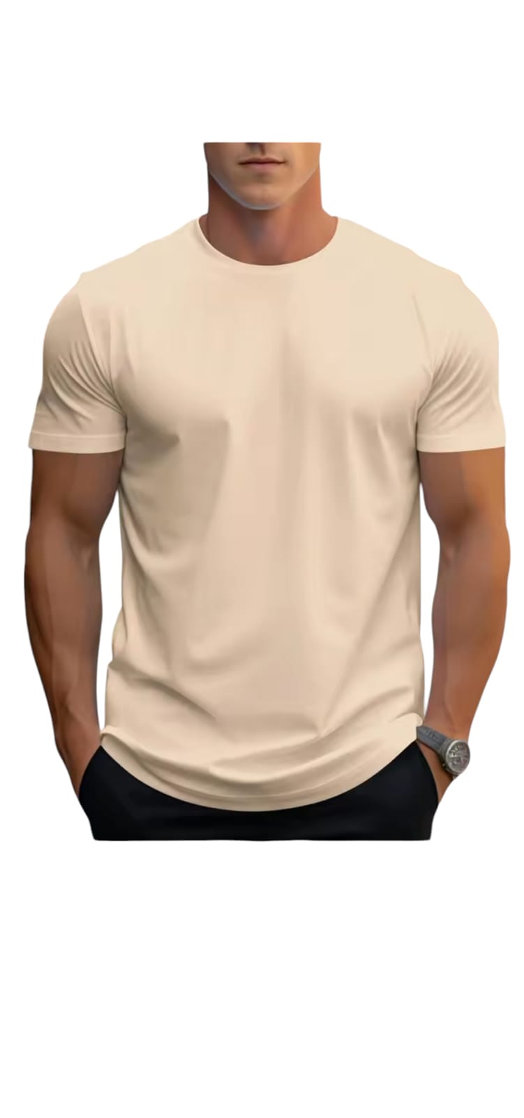 POLOS CUELLO REDONDO MANGA CORTA PARA HOMBRE. - 1