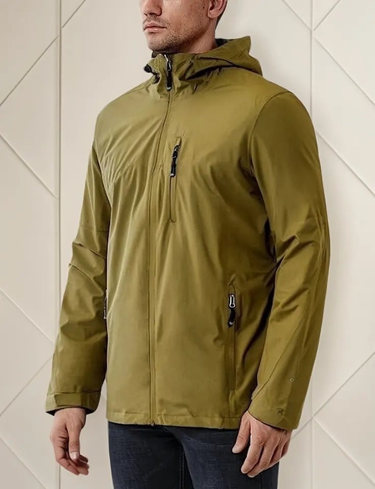 CASACA CORTA VIENTO SEMI-IMPERMEABLE PARA HOMBRE - 1