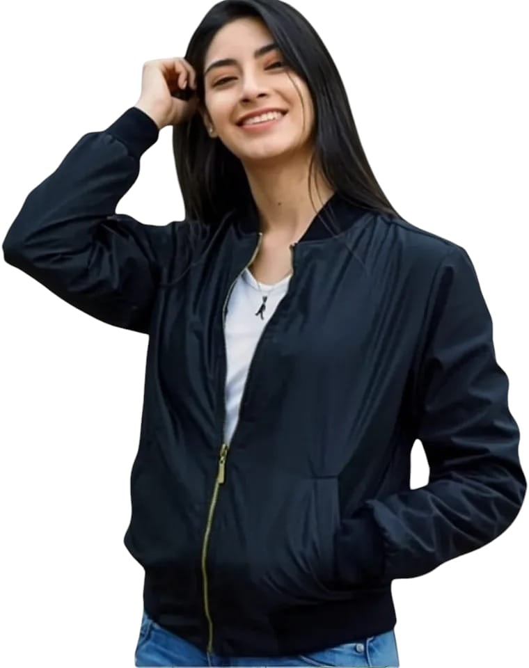 CASACA BOMBER ABRIGADOR SEMI-IMPERMEABLE PARA DAMA - 1