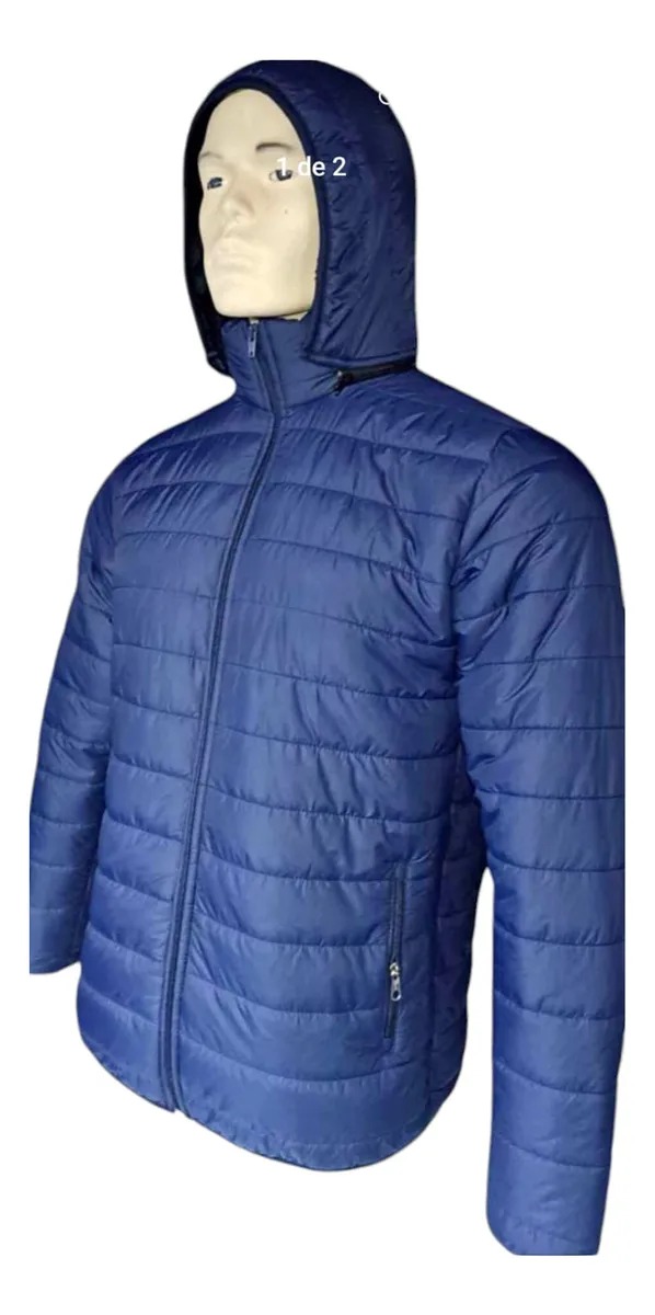 CASACA SEMI-IMPERMEBLE PUFFER ABRIGADOR CON CAPUCHA PARA HOMBRES - 1