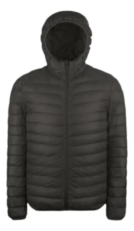 CASACA SEMI-IMPERMEBLE PUFFER ABRIGADOR CON CAPUCHA PARA HOMBRES - 1