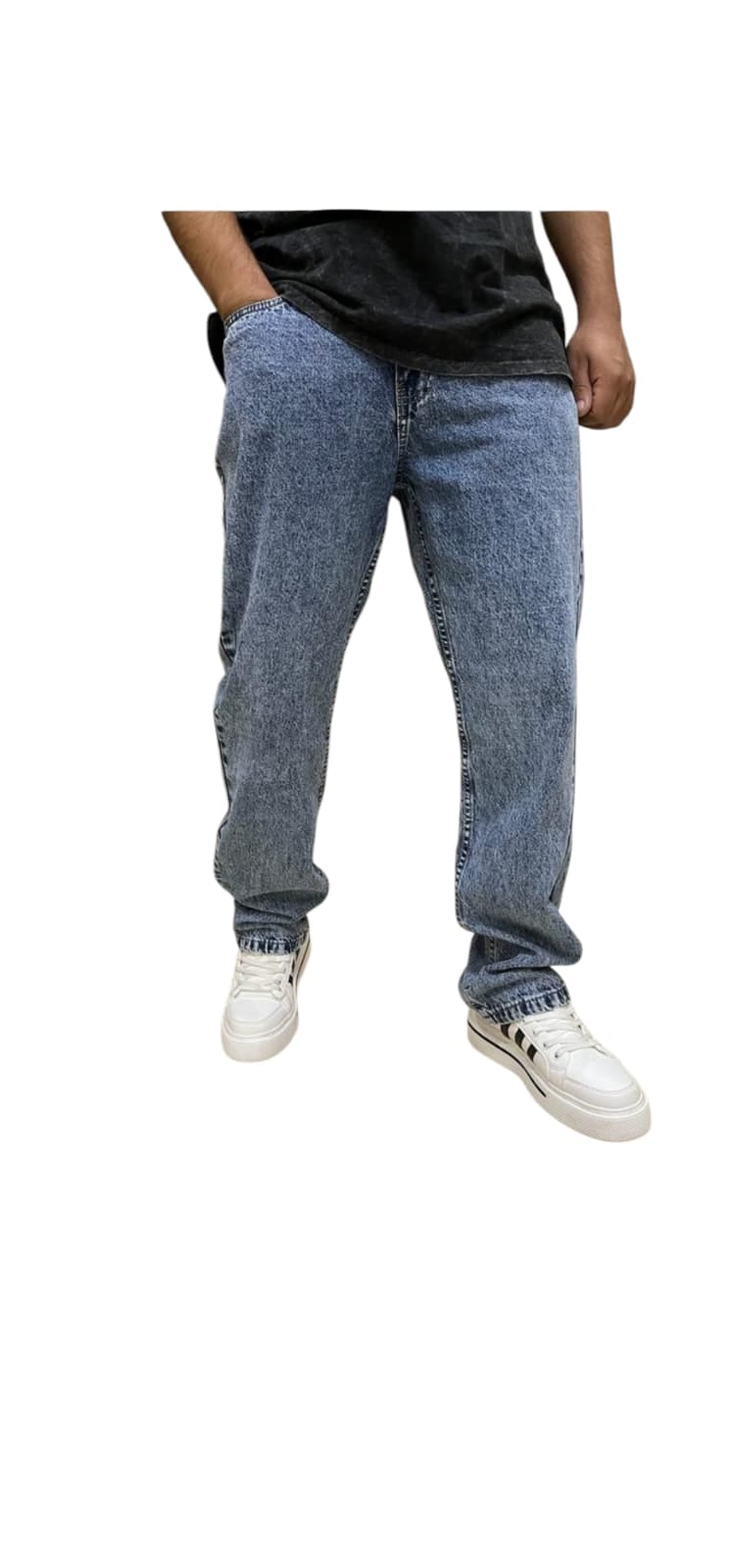 PANTALONES BAGGY JEANS PARA HOMBRE 
PANTALONES JEANS SUELTOS CORTE CLASICO - 1