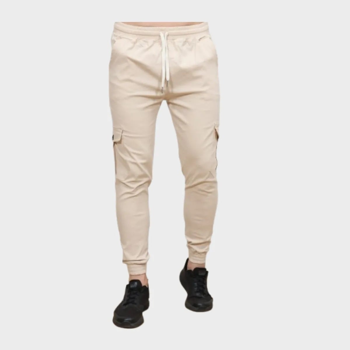 PANTALONES JOGGER CARGO DE DRILL PARA HOMBRE. - 1