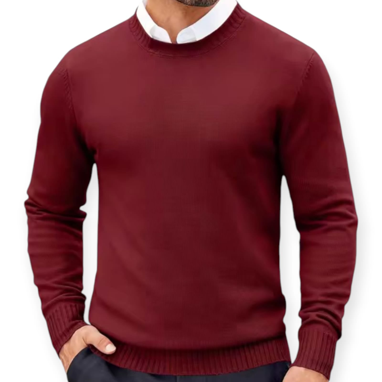 CHOMPAS DE HILO CUELLO REDONDO, EXCELENTE CALIDAD PARA HOMBRE
IDEAL PARA OFICINA - 1