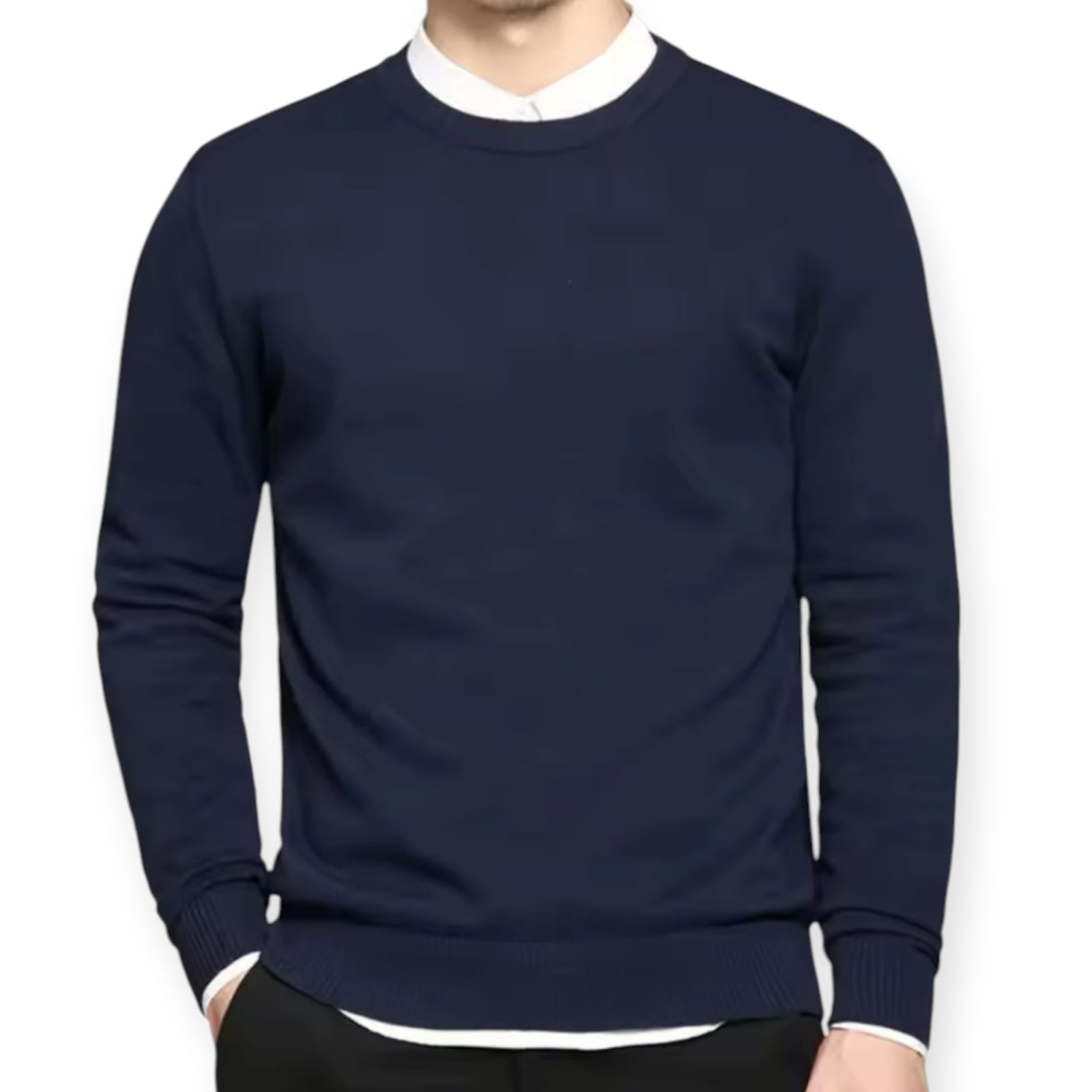 CHOMPAS DE HILO CUELLO REDONDO, EXCELENTE CALIDAD PARA HOMBRE
IDEAL PARA OFICINA - 1