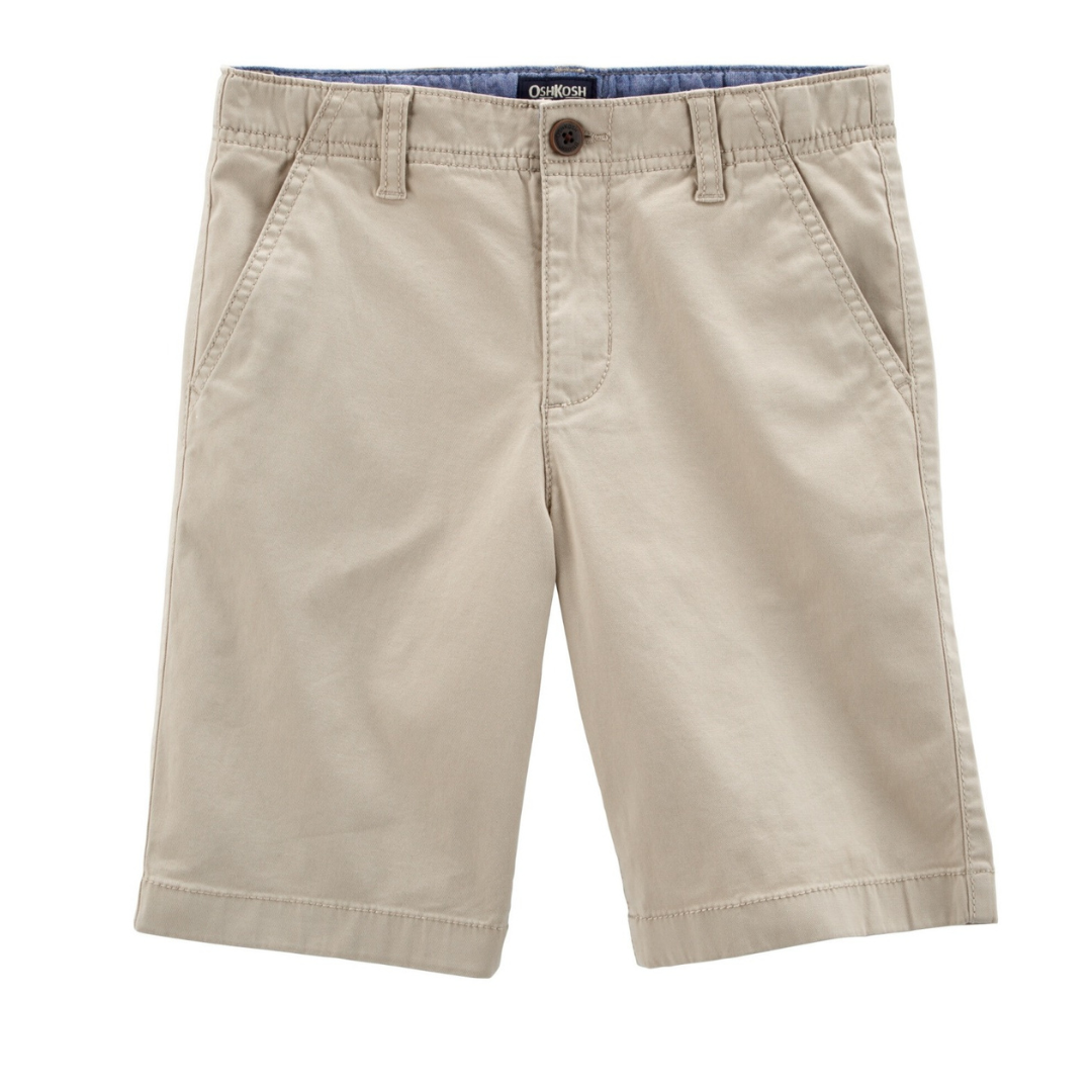 SHORT BERMUDA PARA NIÑOS, PLAYERO DE MATERIAL DRILL TALLAS 6, 8, 10
CON LIGA EN LA CINTURA DE ALTA CALIDAD - 1