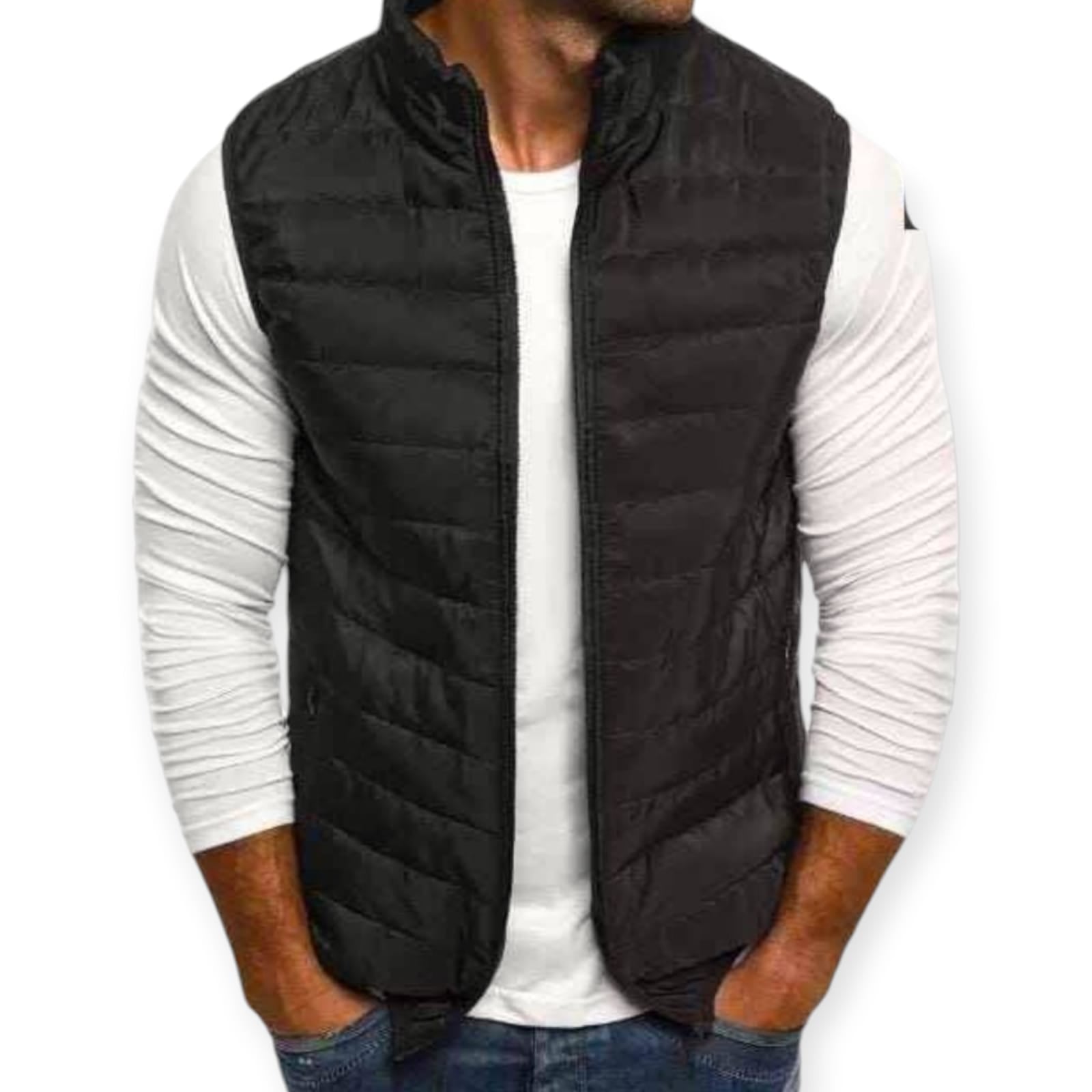 CHALECO HOMBRE PUFFER IMPERMEABLE, CORTAVIENTO, ABRIGADOR Y DE EXCELENTE CALIDAD - 1