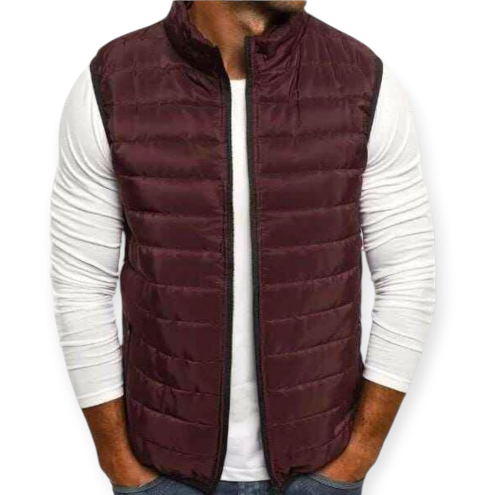 CHALECO HOMBRE PUFFER IMPERMEABLE, CORTAVIENTO, ABRIGADOR Y DE EXCELENTE CALIDAD - 1