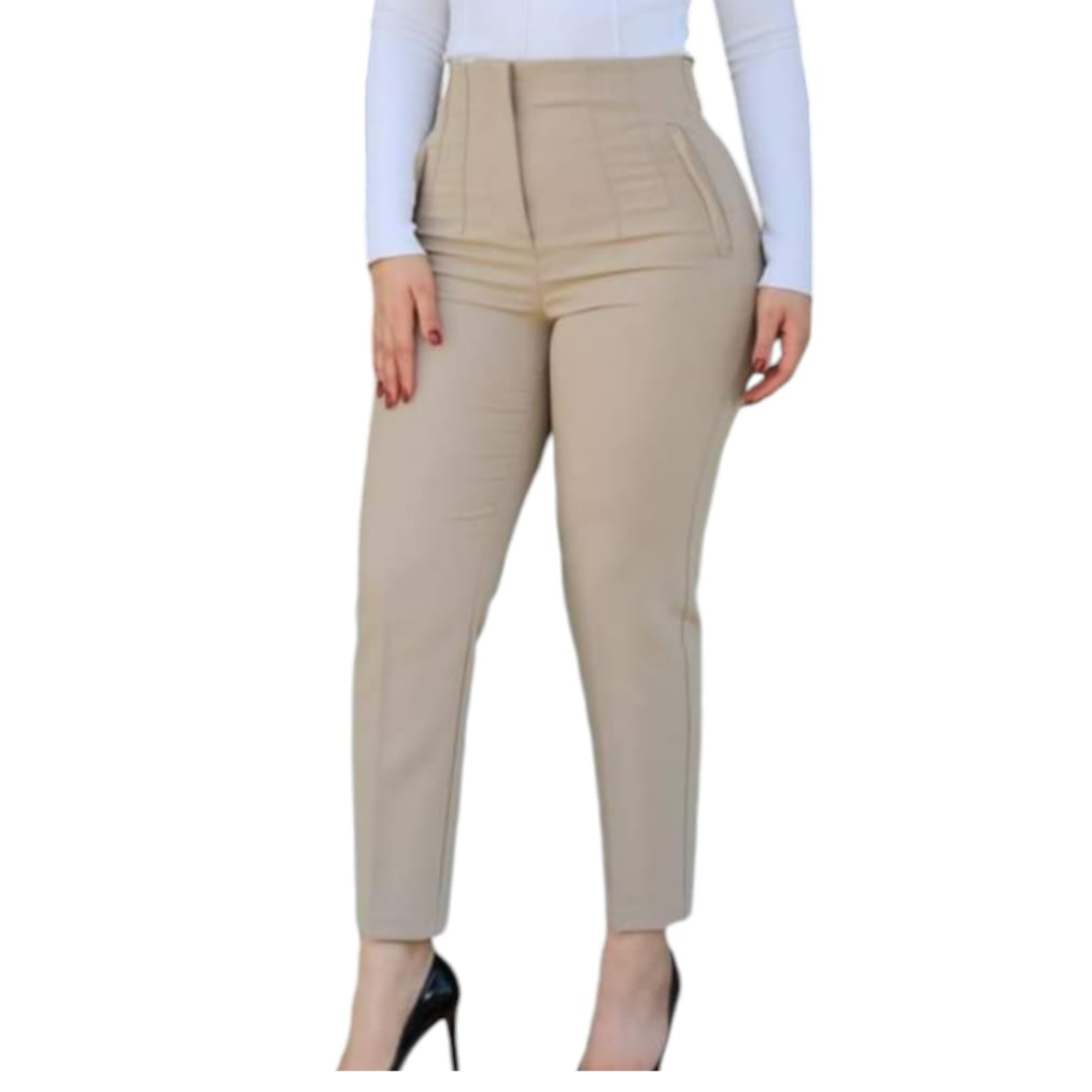 PANTALONES DE VESTIR DAMA, ELEGANTES CON PIZAS DE EXCELENTE CALIDAD IDEAL PARA OFICINA. - 1