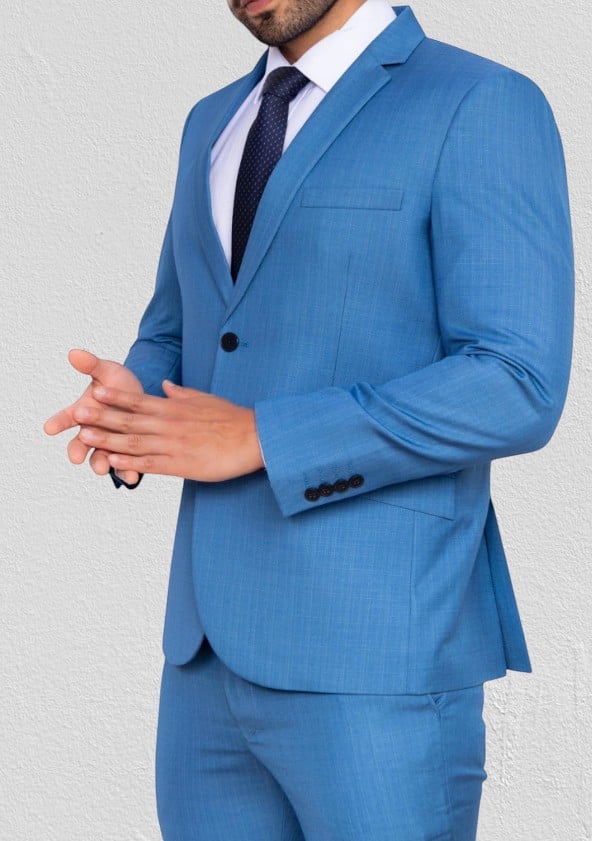 TERNO ELEGANTE PARA HOMBRE DE MATERIAL LINO YAKER, CALIDAD Y ELEGANCIA - 1