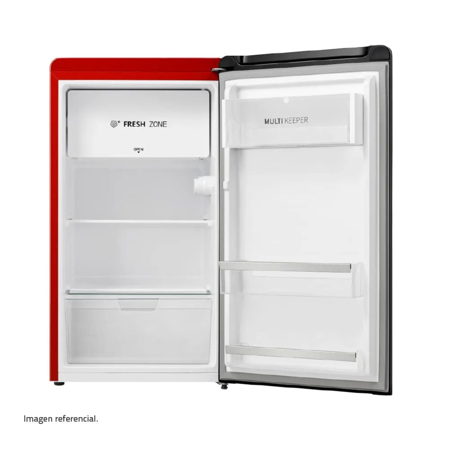 FRIGOBAR INDURAMA 90L RI-109R DEFROST ROJO - 2