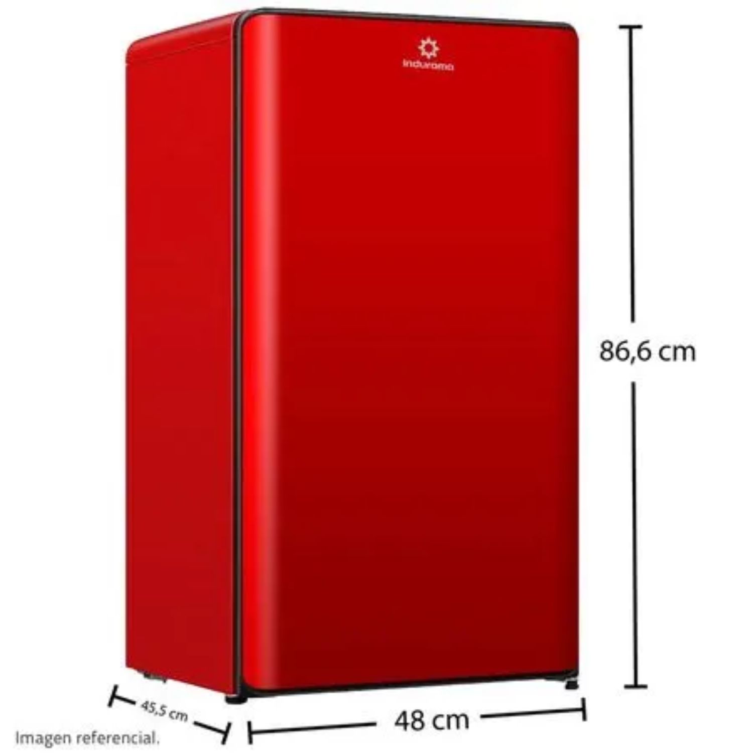 FRIGOBAR INDURAMA 90L RI-109R DEFROST ROJO - 6