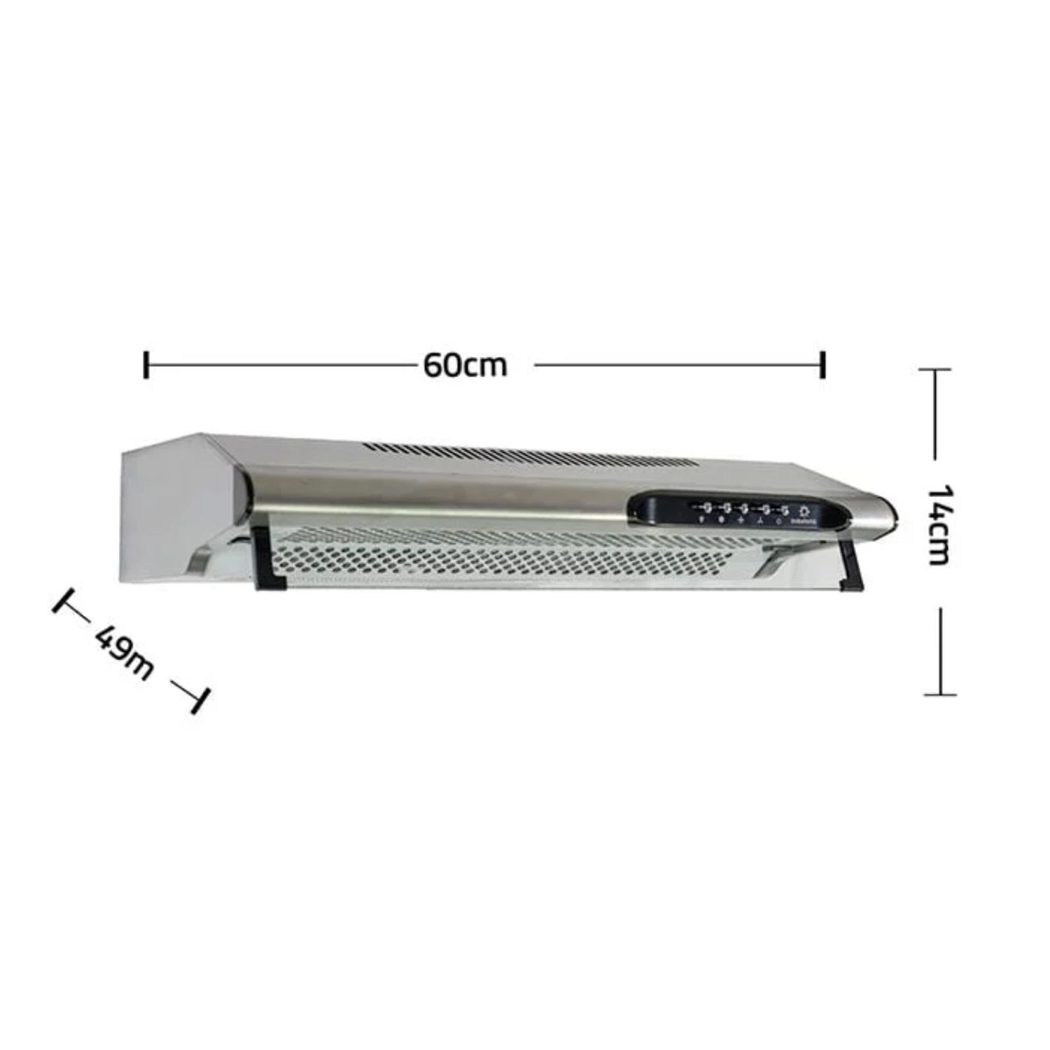 CAMPANA INDURAMA EXTRACTORA CEI-602CRP 3 VELOCIDADES SILVER - 7