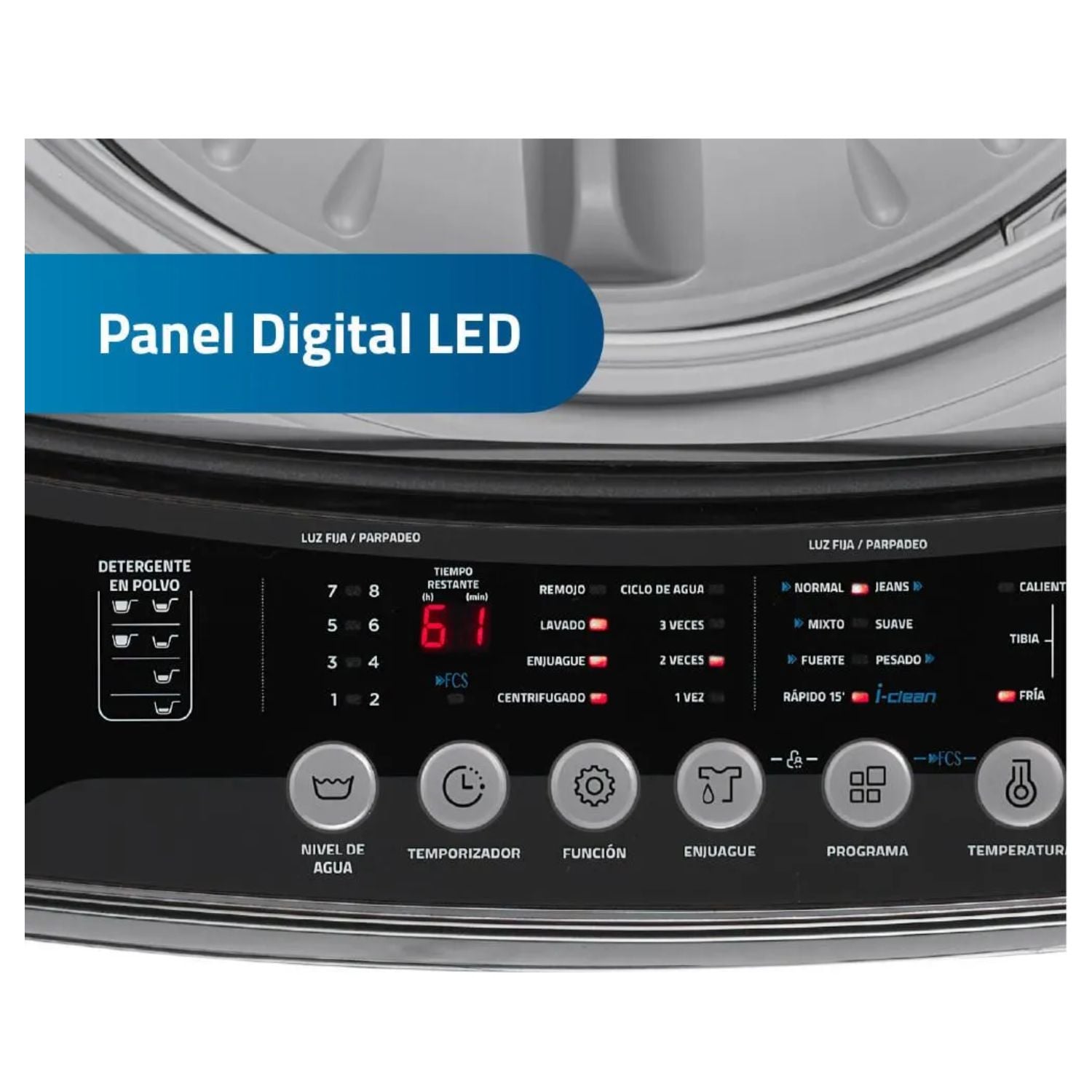 LAVADORA CARGA SUPERIOR 18KG GRIS LRI-18DGR + ASPIRADORA SAMSUNG VCC4190V3KXZS 2000W - 4
