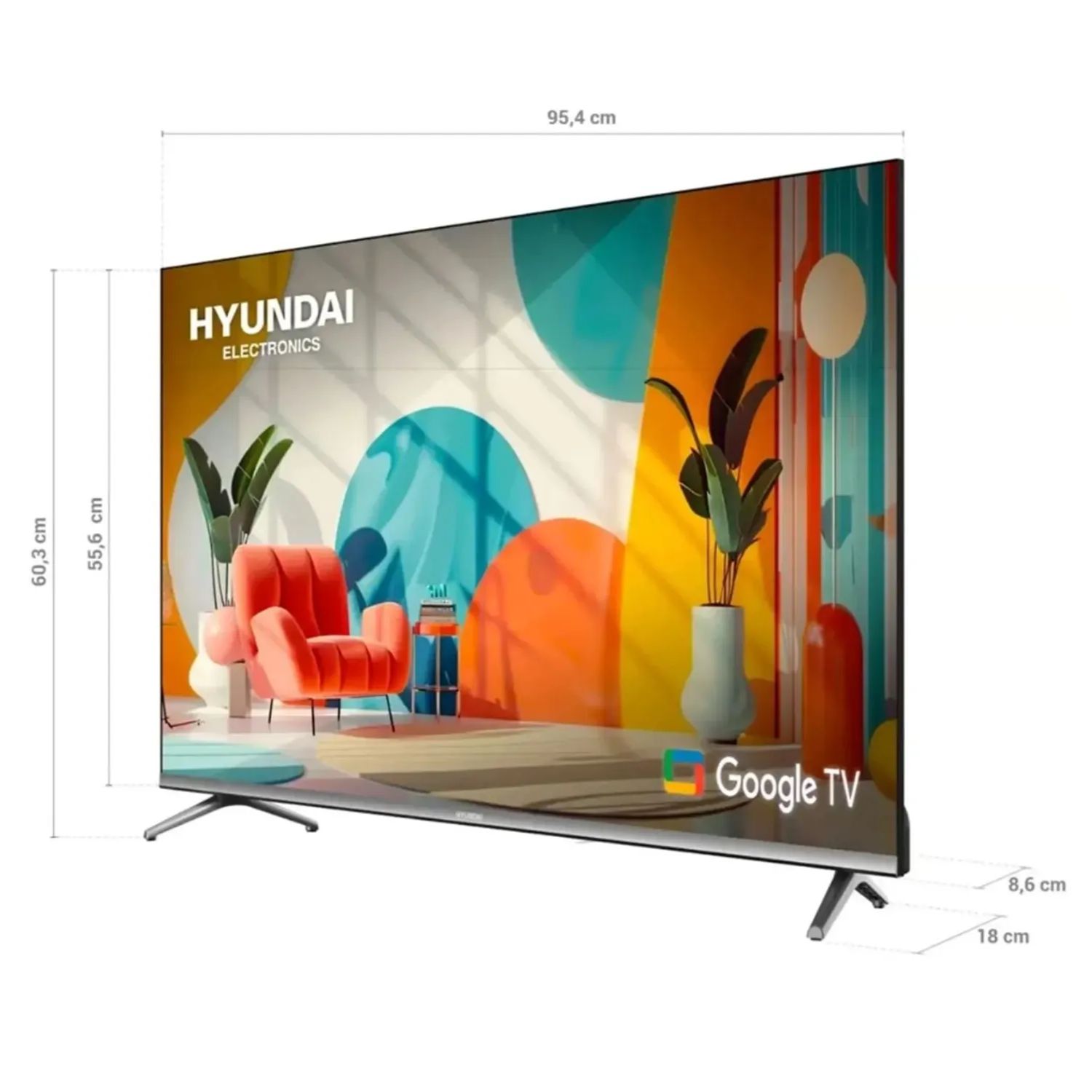 TELEVISOR HYUNDAI 43 QLED GOOGLE TV HYLED4326QG FHD - 2