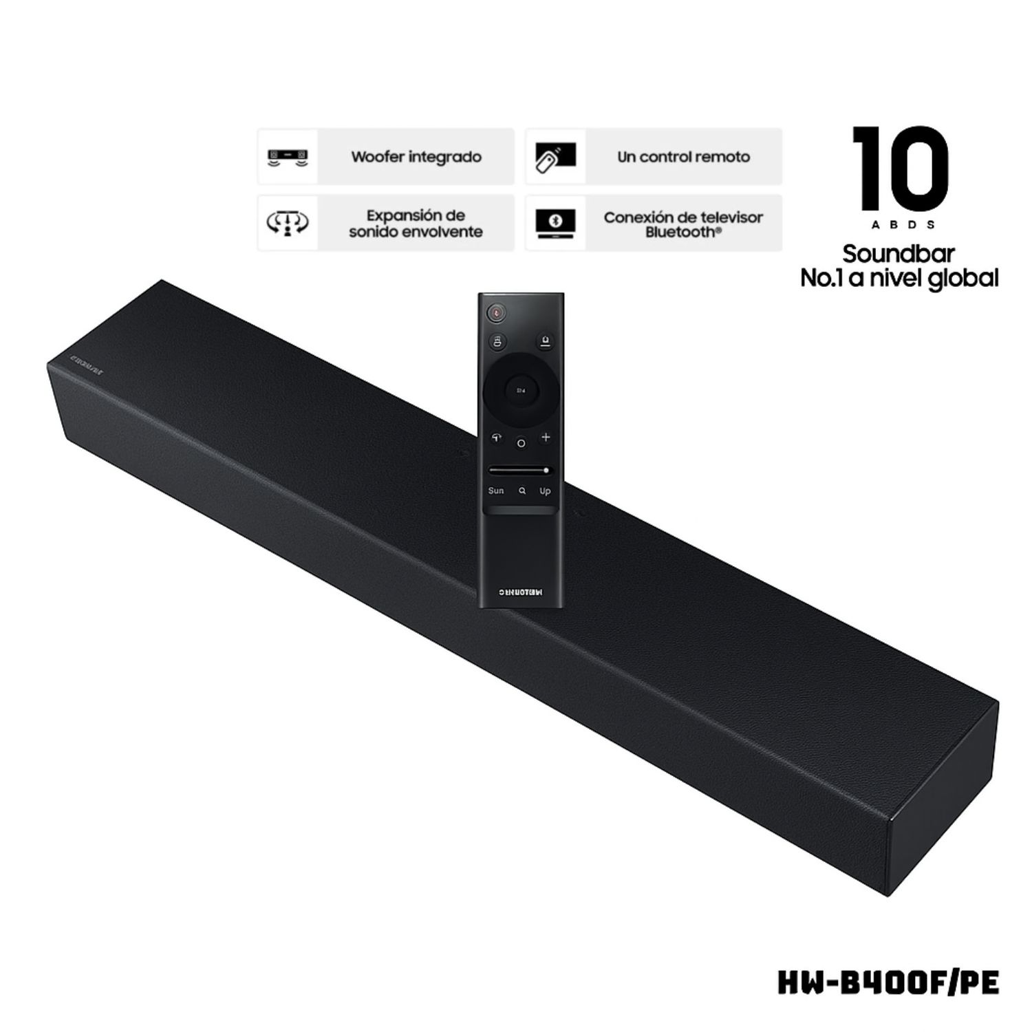 SOUNDBAR SAMSUNG 2.0 CH HW-B400F/PE 40 WATTS (2025) - 1