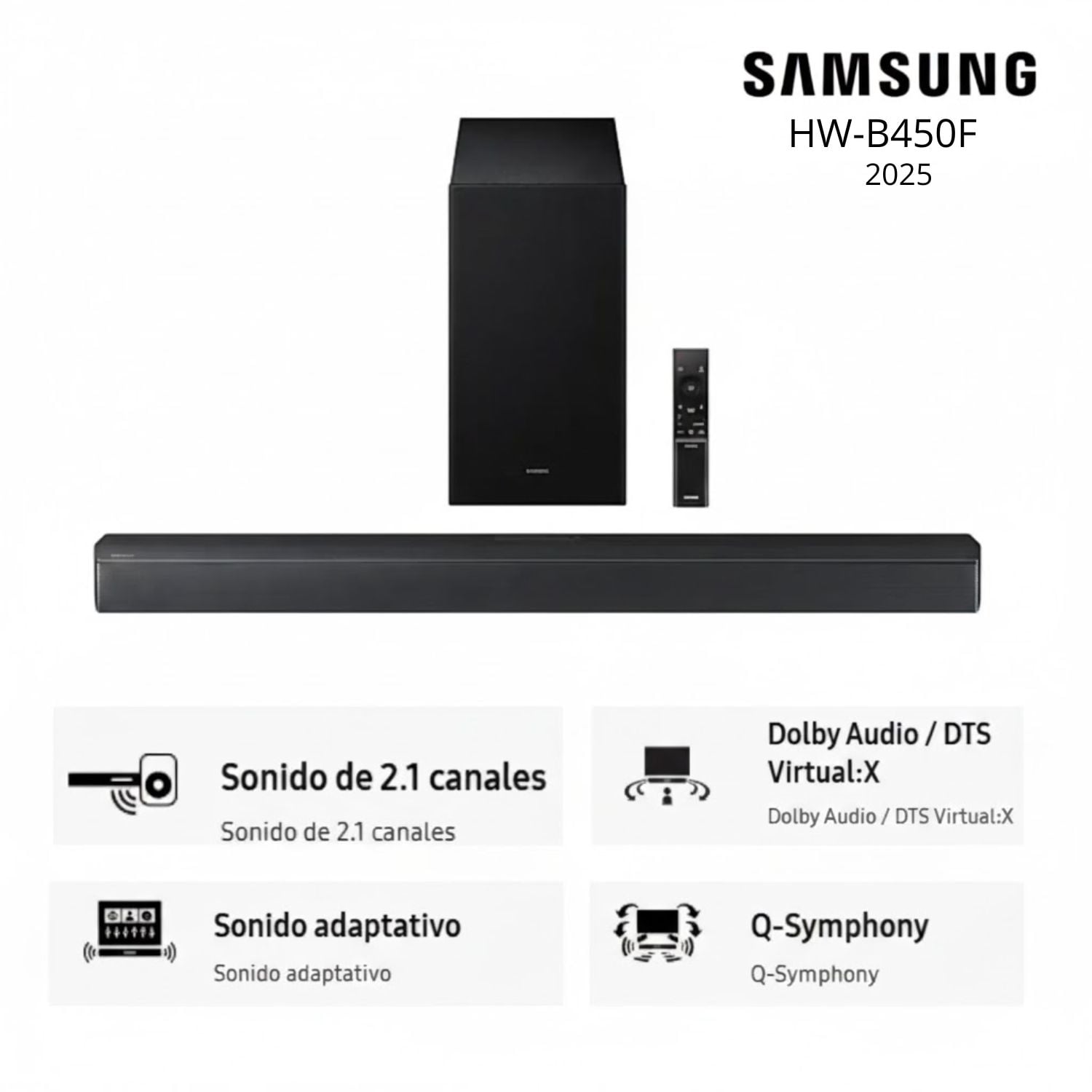 SOUNDBAR SAMSUNG SERIE B 2.1 CH. HW-B450F (2025) - 1