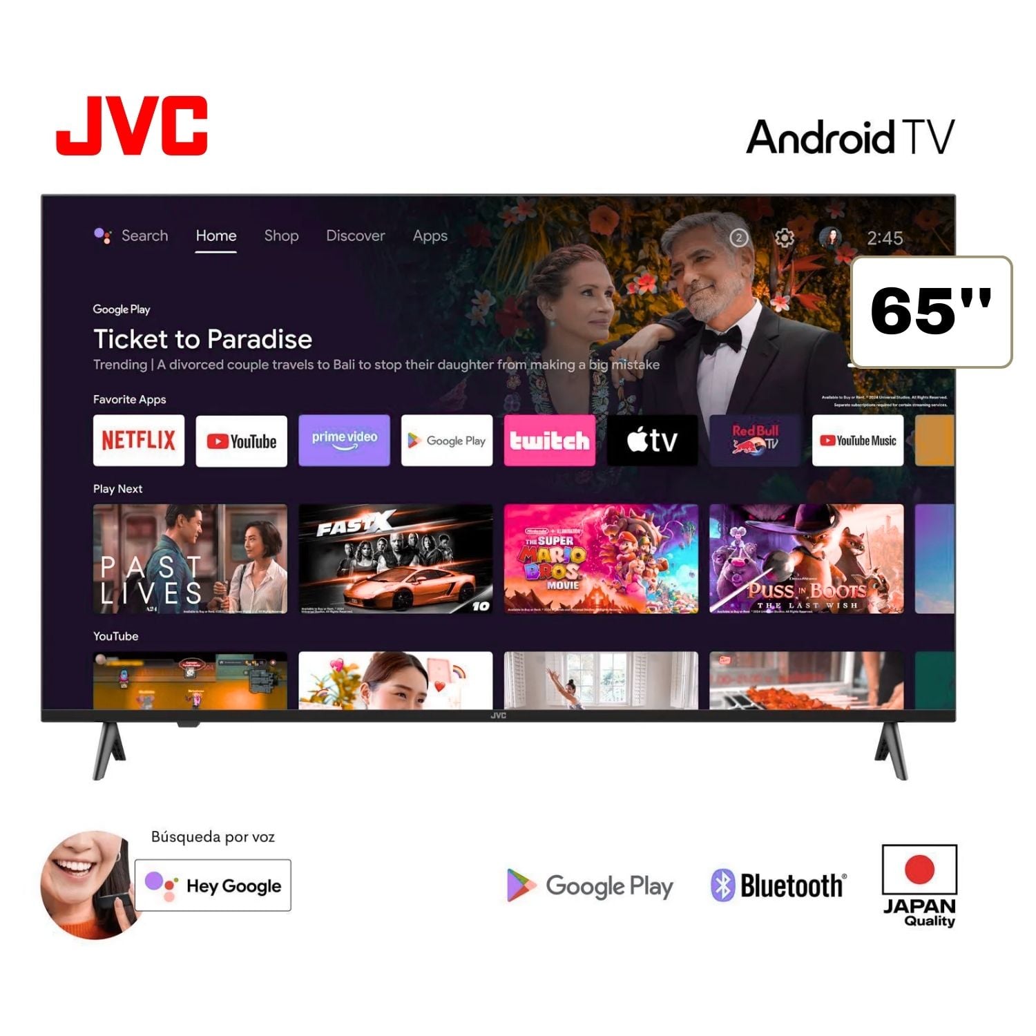 TELEVISOR LED 65 ' ULTRA HD ANDROID TV LT-65KB557 - 1