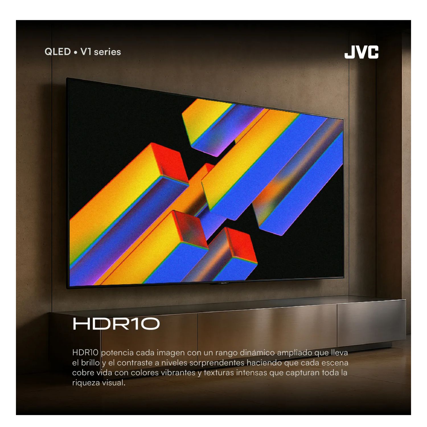 TELEVISOR JVC 43 QLED UHD 4K GOOGLE TV LT-43KB758 SMART TV - 4