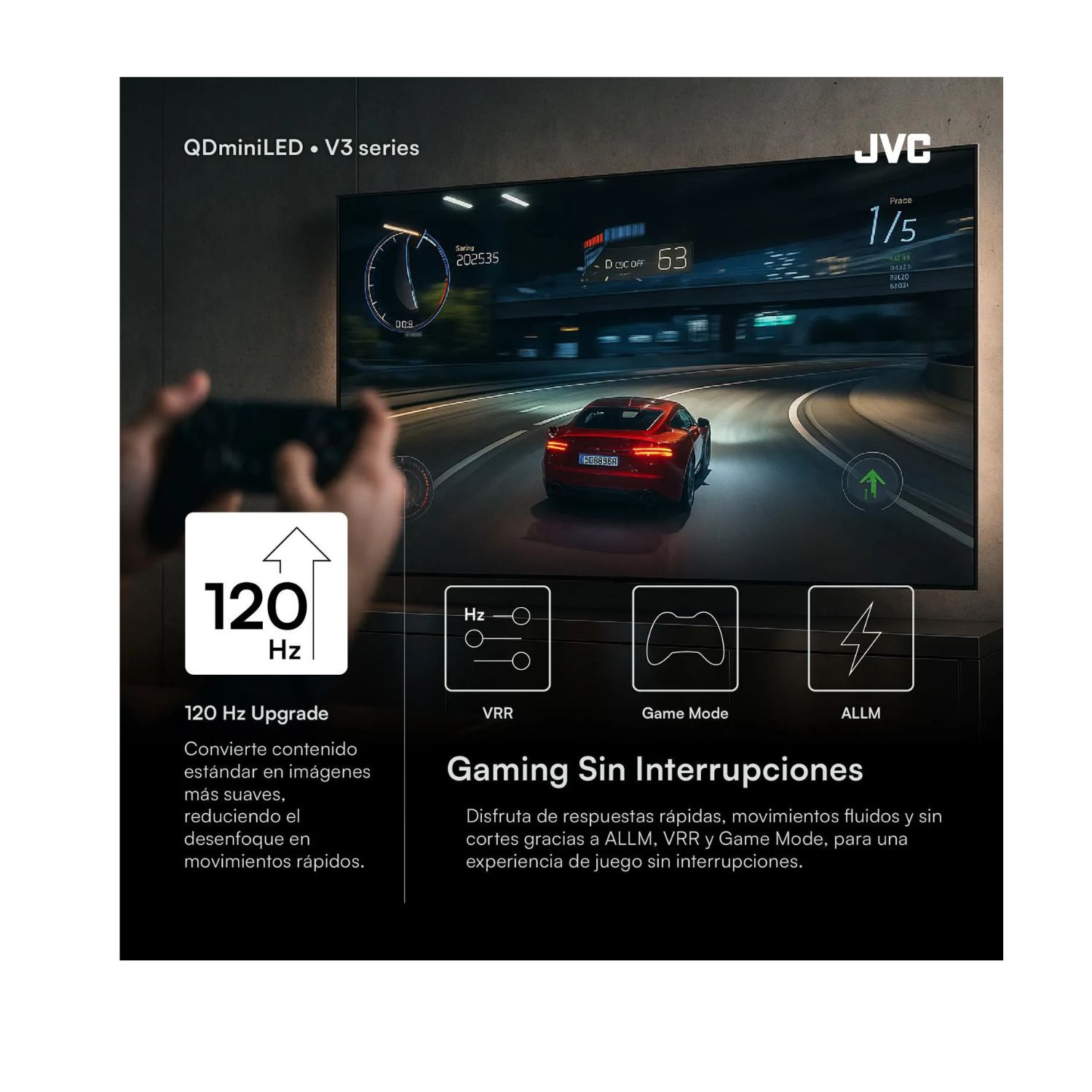 TELEVISOR JVC MINILED 55 ' 4K ULTRA HD GOOGLE TV LT-55KM958 - 9
