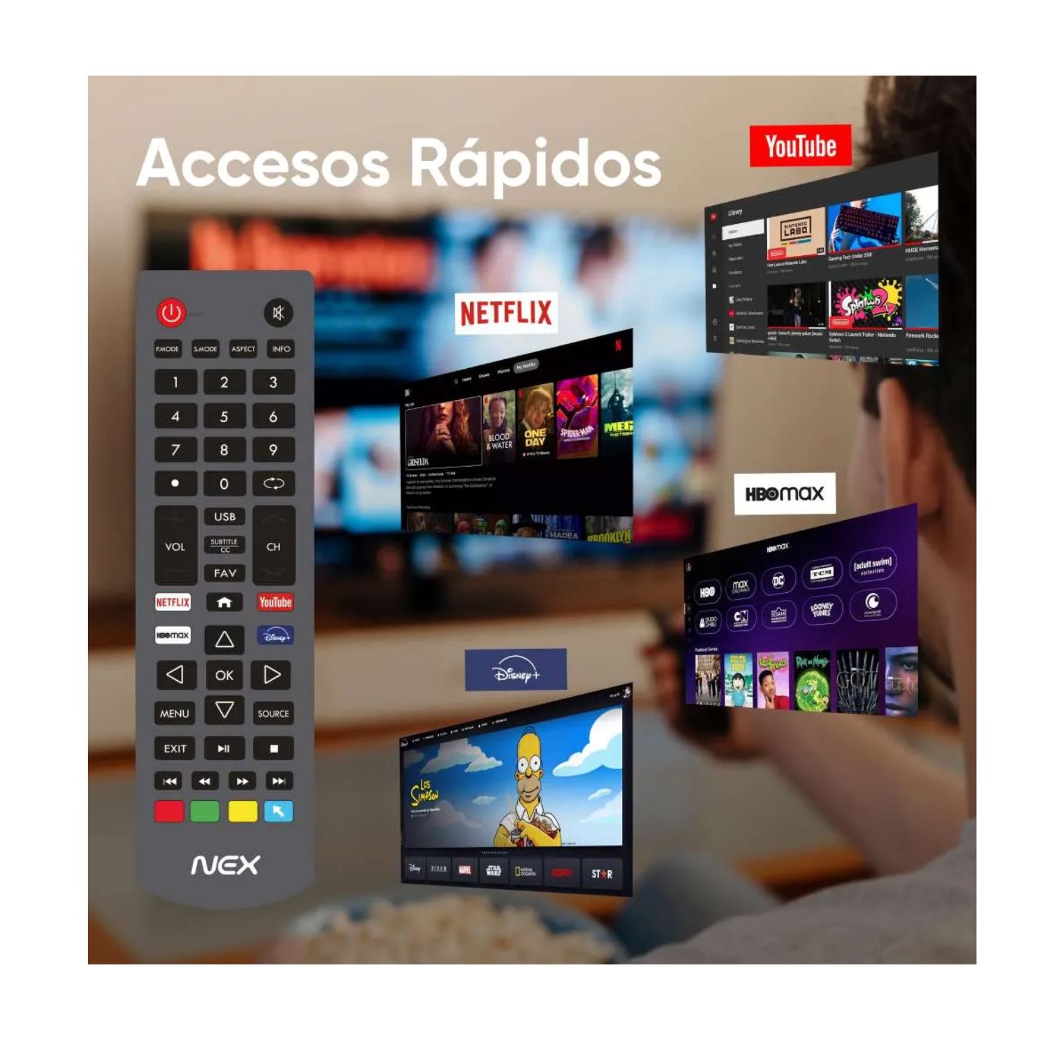 TELEVISOR LED 43 FULL TVLED43S HD SMART TV ANDROID + Soundbar Nex - 7