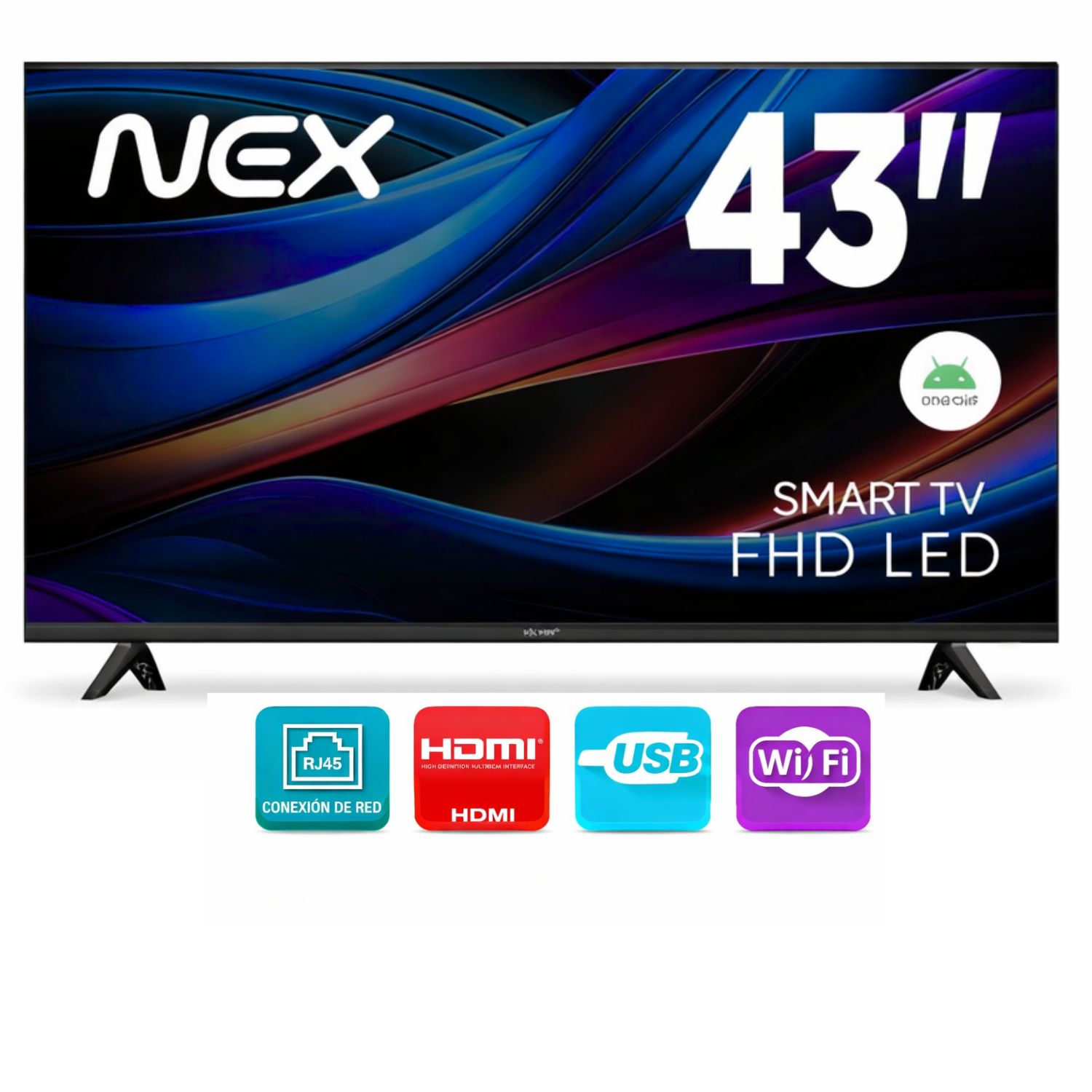 TELEVISOR LED 43 FULL HD TVLED43S NEX SMART TV ANDROID - 1