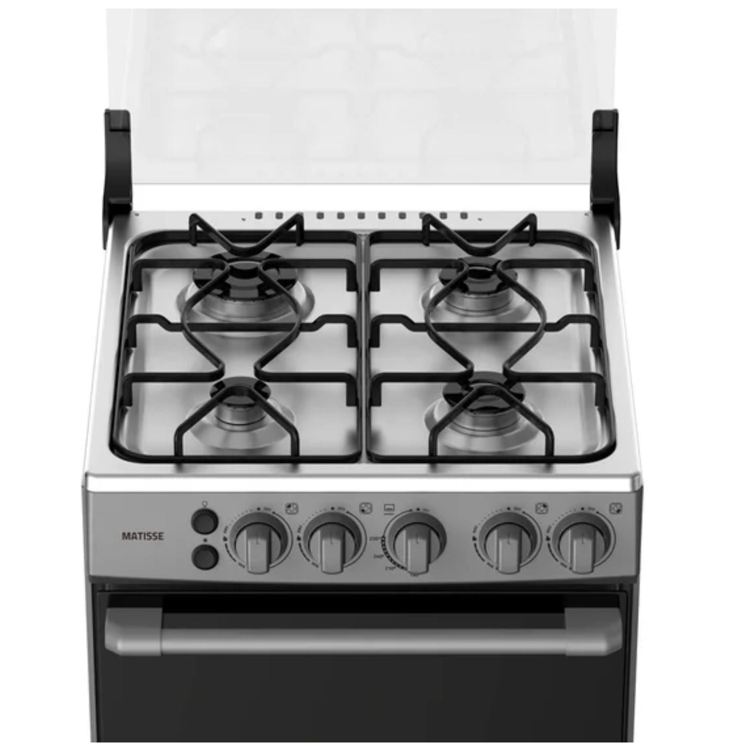 COCINA DE PIE A GAS INDURAMA MATISSE 4 HORNILLAS GRIS - 4