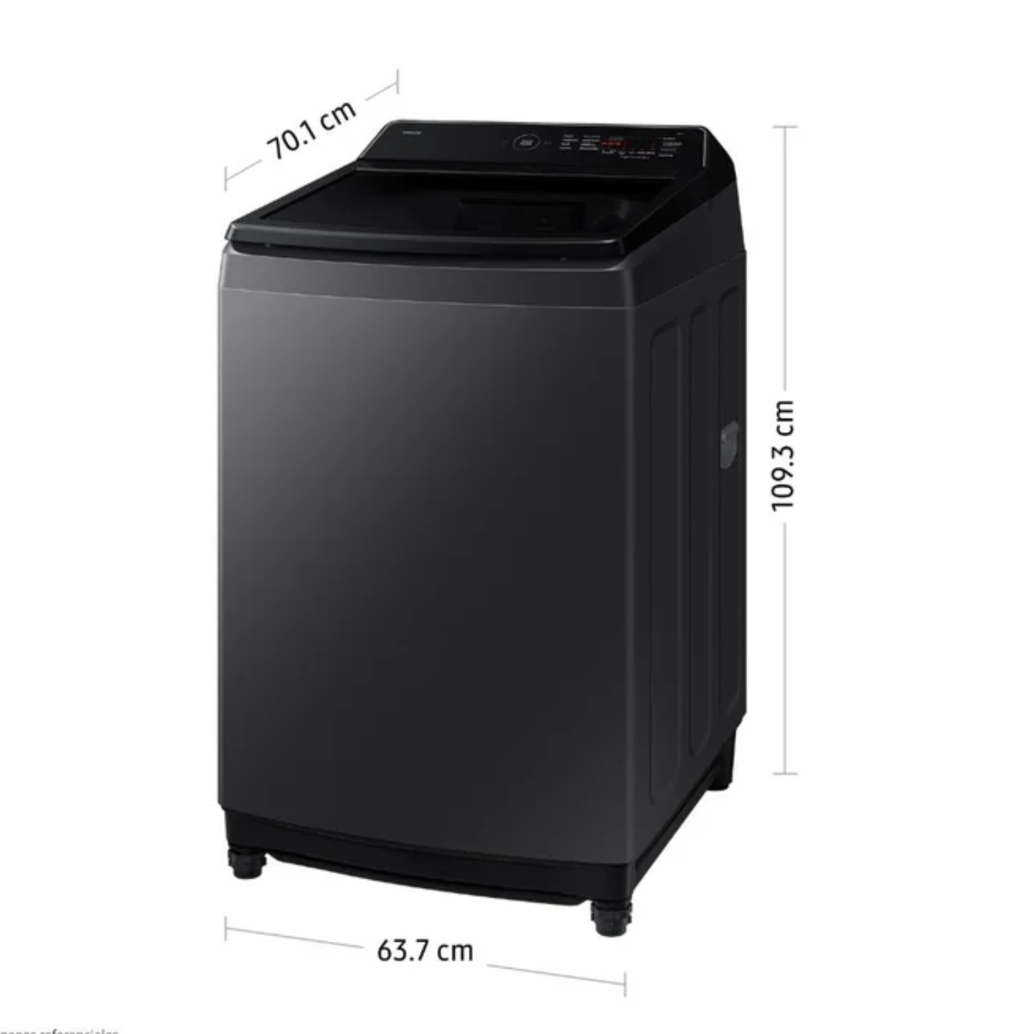 LAVADORA SAMSUNG 19KG ECOBUBBLE WA40F19E7CPE GRIS GRAFITO - 3