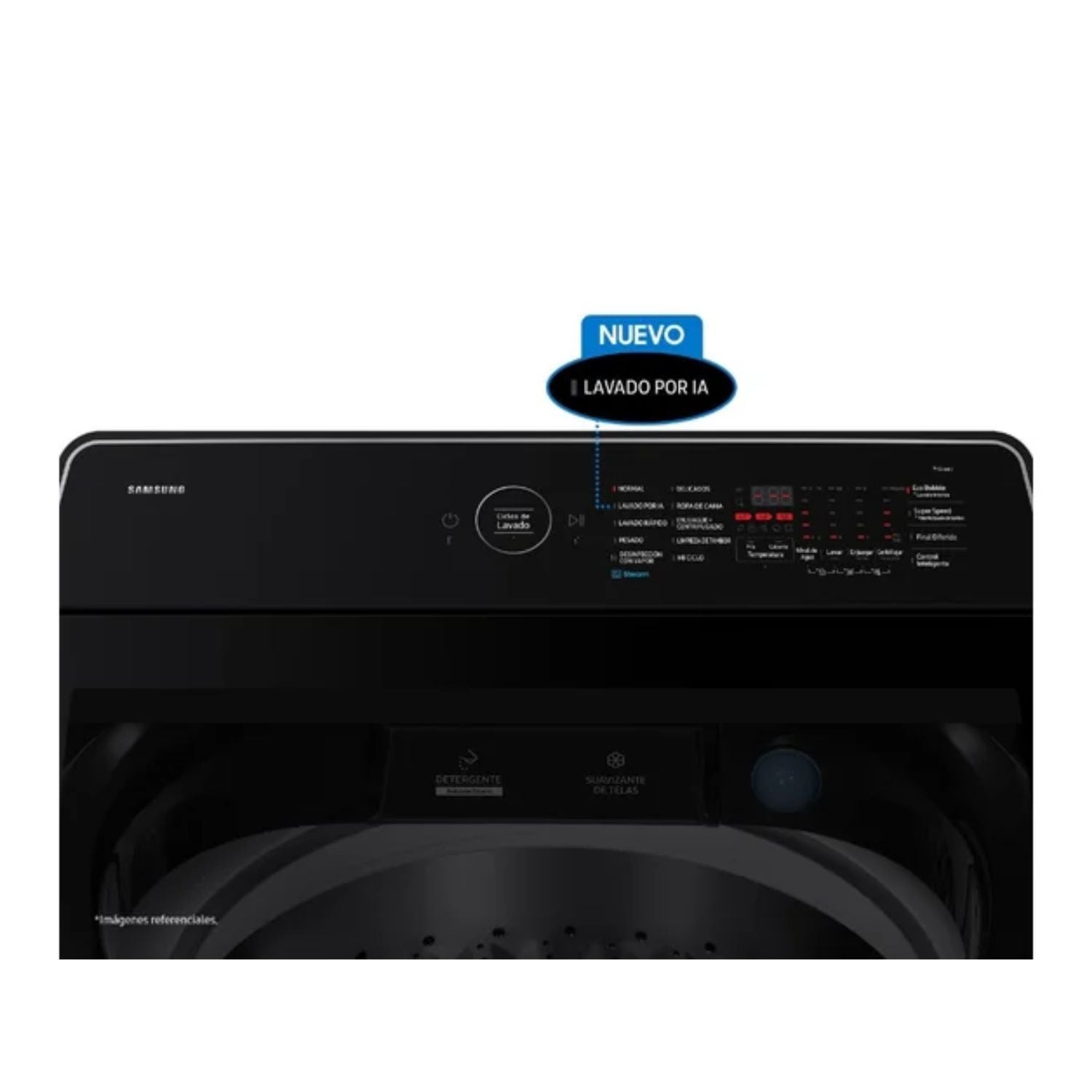 LAVADORA SAMSUNG AI WASH ECOBUBBLE™ 21KG NEGRA WA80F21B9BPE - 4