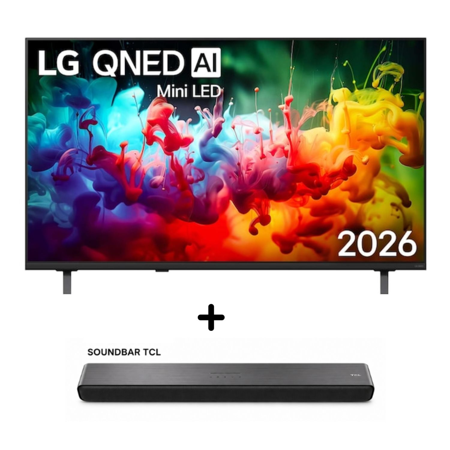 TELEVISOR LG 65QNED65BSA 65” 4K ULTRA HD QNED MINI LED + SOUNDBAR TCL - 1