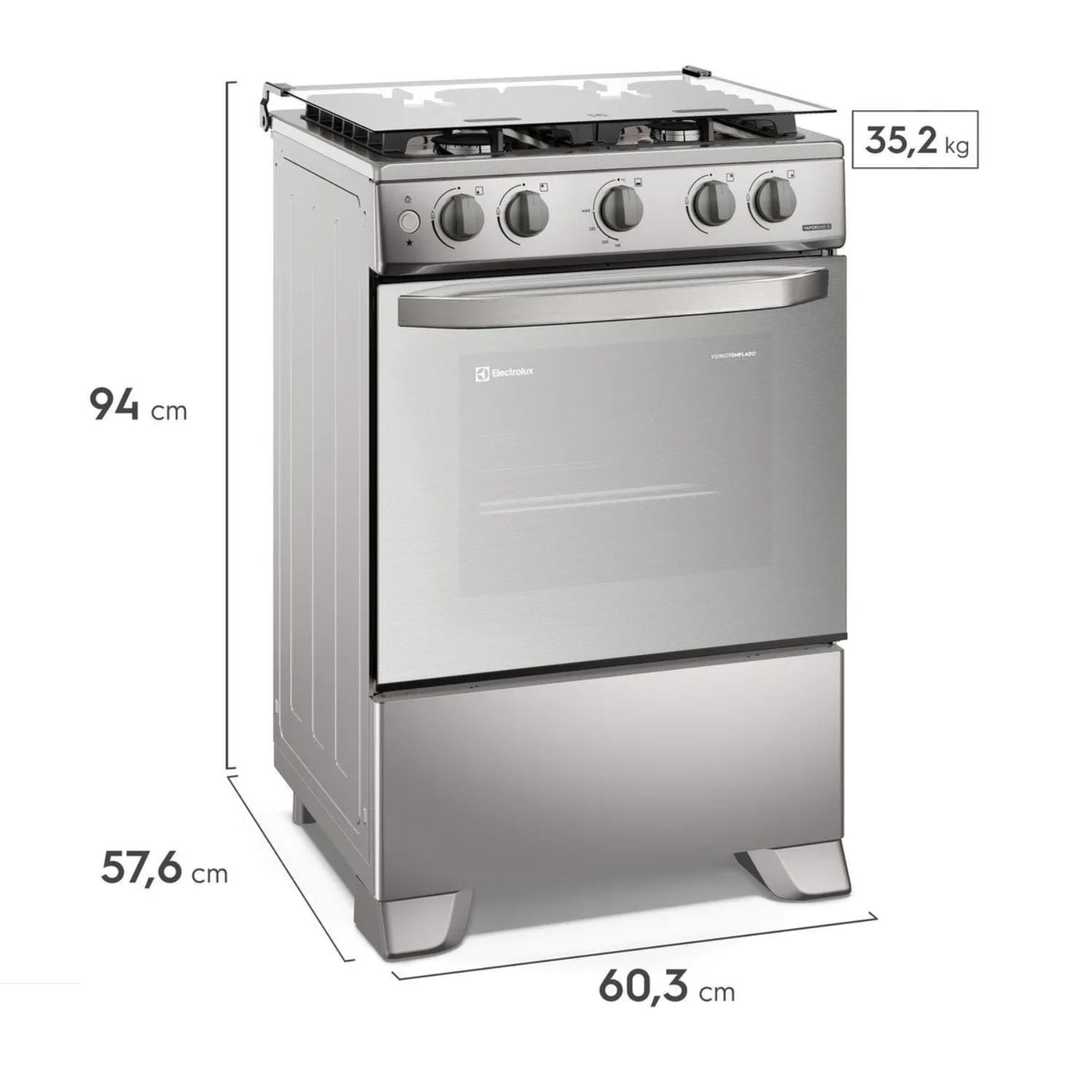 COCINA 4 QUEMADORES 60CM FE4GMR ELECTROLUX + BATIDORA DE MANO - 3