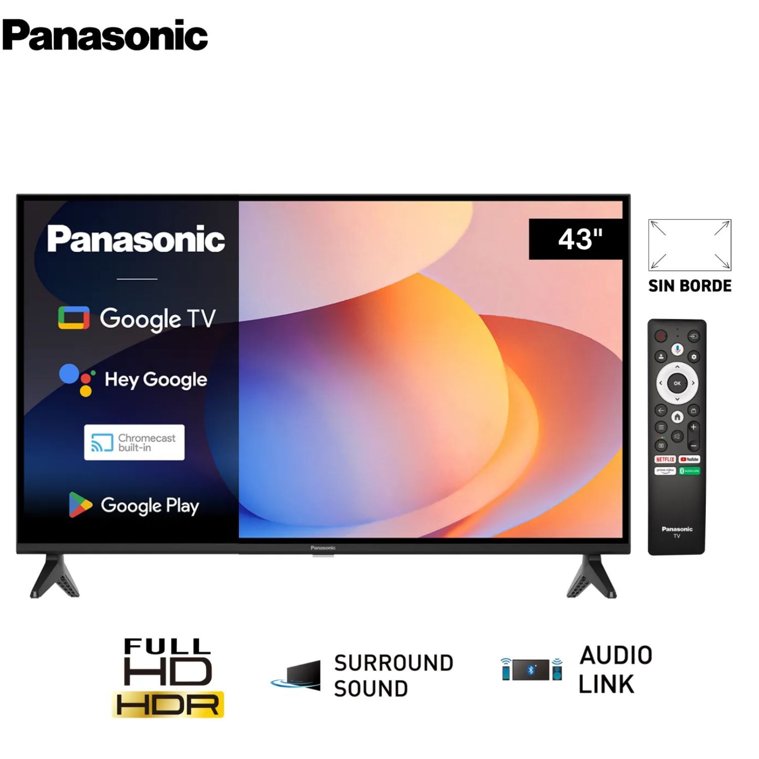 TELEVISOR PANASONIC 43'' TC-43NS600P LED FULL HD GOOGLE TV - 1