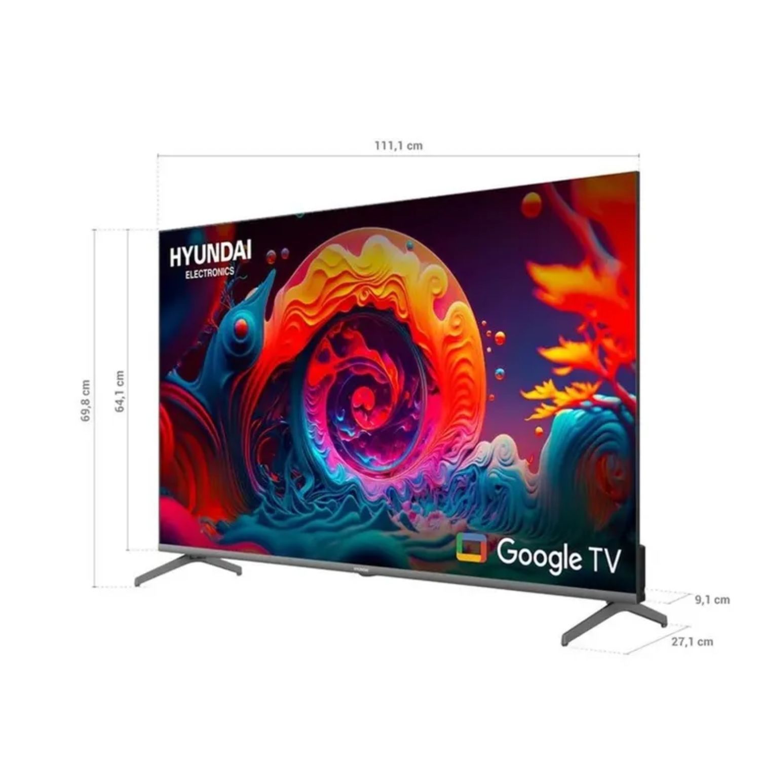 TELEVISOR HYUNDAI 50 HYLED5024G 4K UHD GOOGLE TV - 2