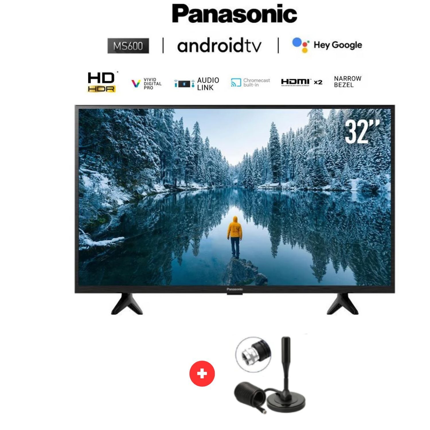 TV 32 PANASONIC - TC-32MS600P HD LCD ANDROID + ANTENA DIGITAL - 1