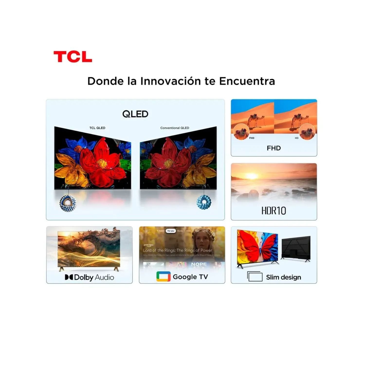 TELEVISOR TCL 32 QLED FULL HD SMART TV 32S5K GOOGLE TV - 5