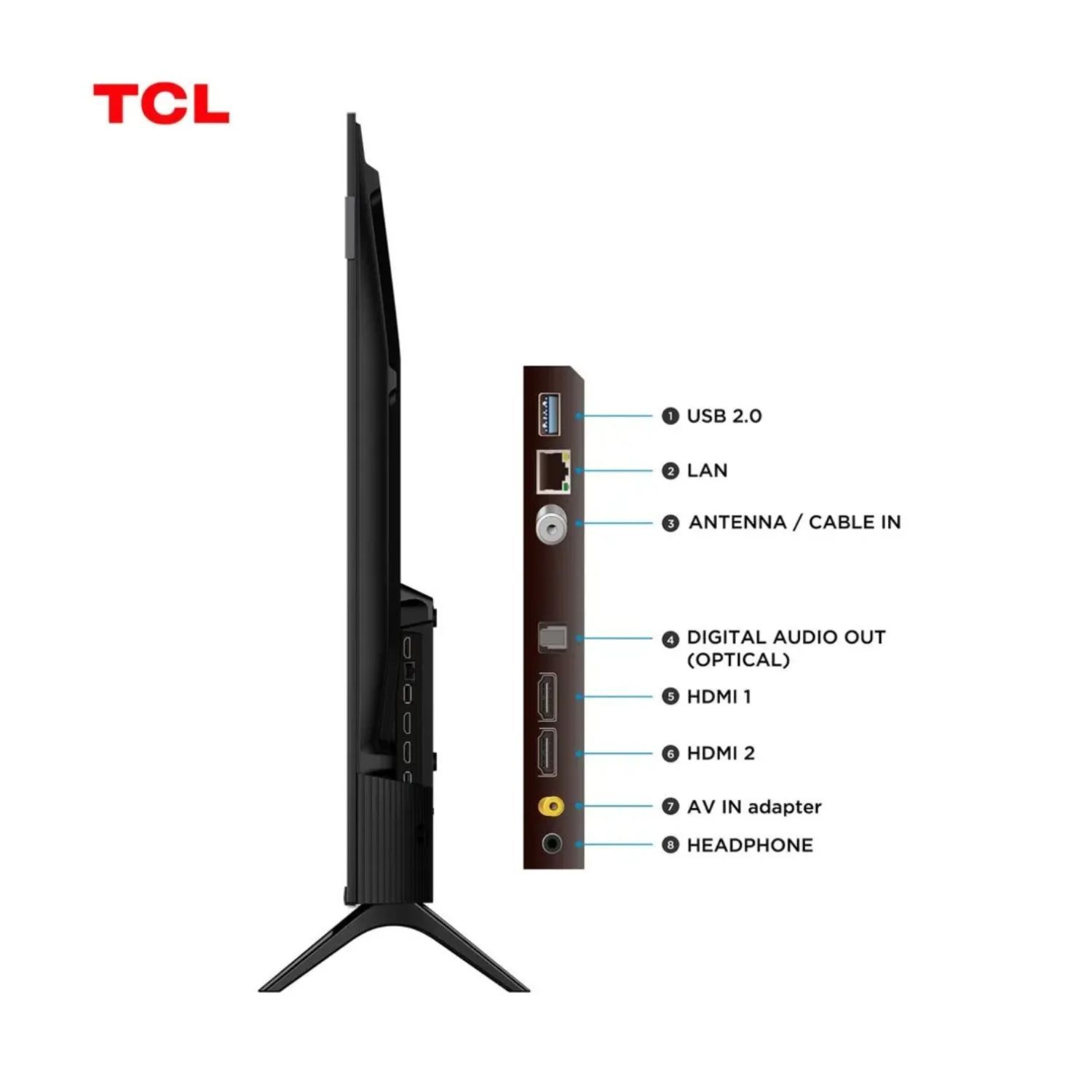TELEVISOR TCL 32 QLED FULL HD SMART TV 32S5K GOOGLE TV - 6