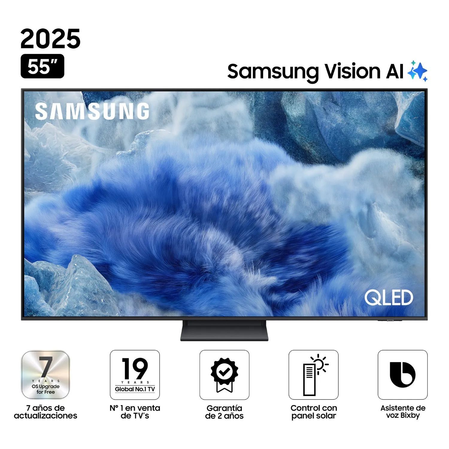 TELEVISOR SAMSUNG 55' QLED Q8F QN55Q8FAAGXPE  VISION AI SMART TV (2025) - 1