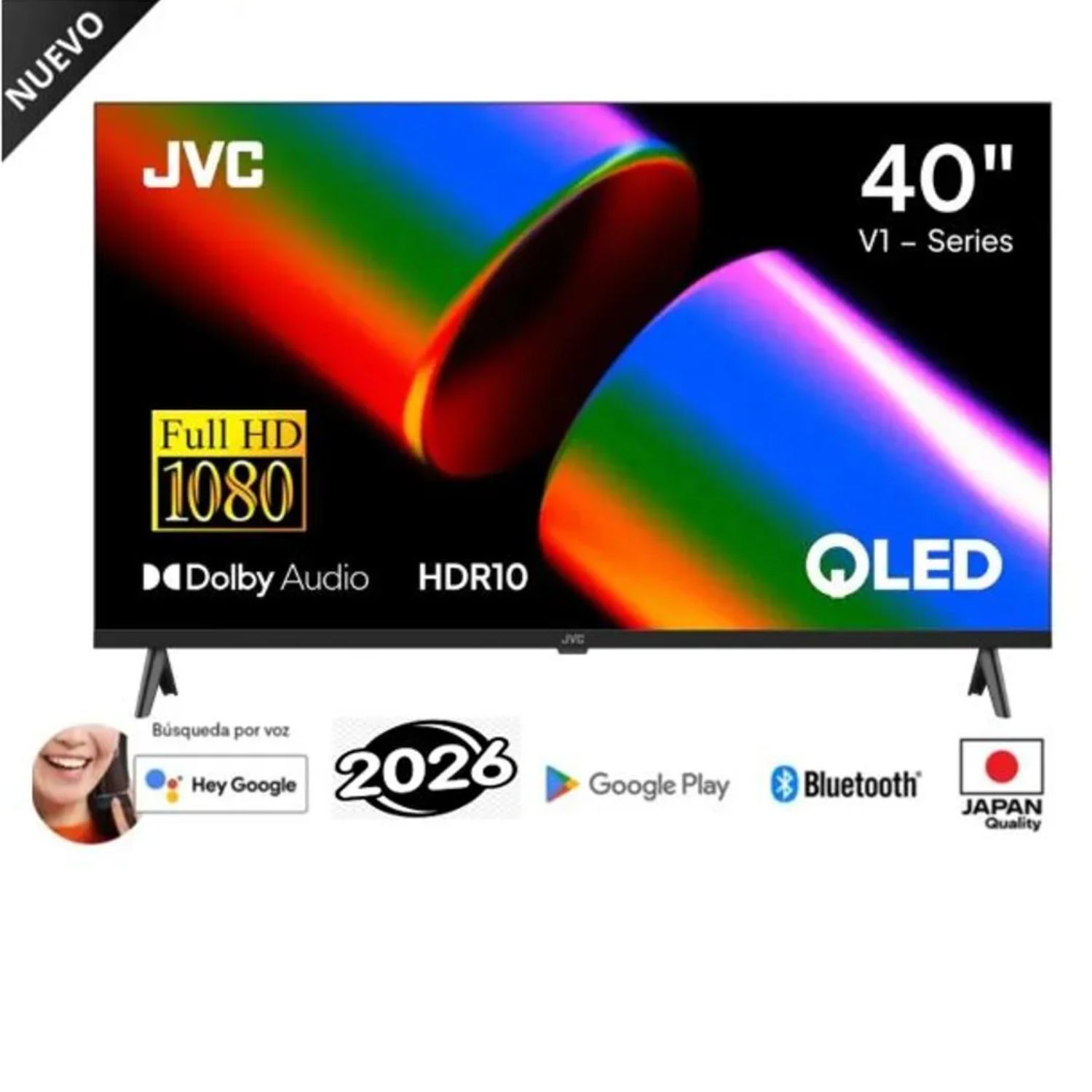 TELEVISOR JVC 40 FHD QLED LT-40KB758  GOOGLE TV - 1