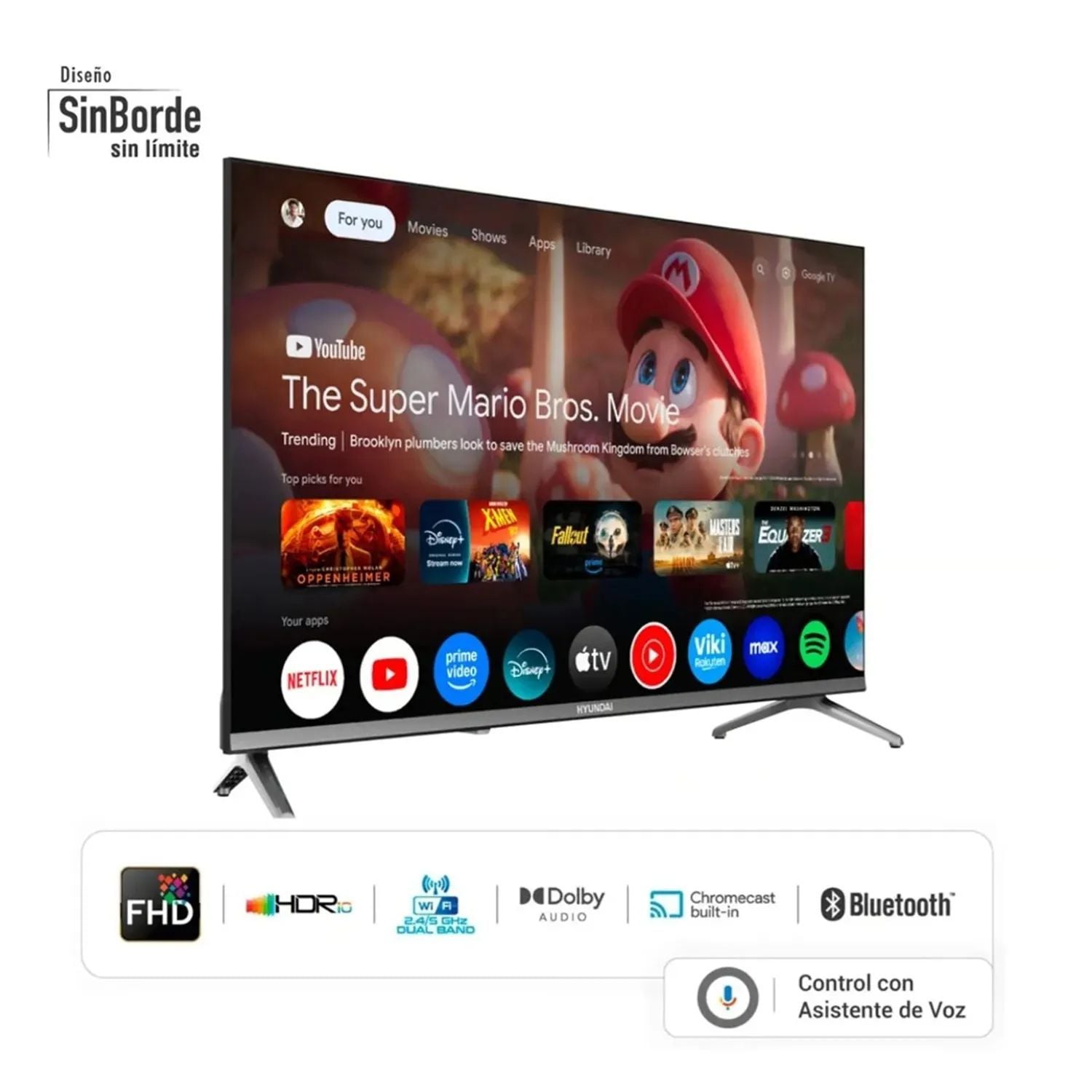 TELEVISOR HYUNDAI 43 QLED GOOGLE TV HYLED4326QG FHD - 3