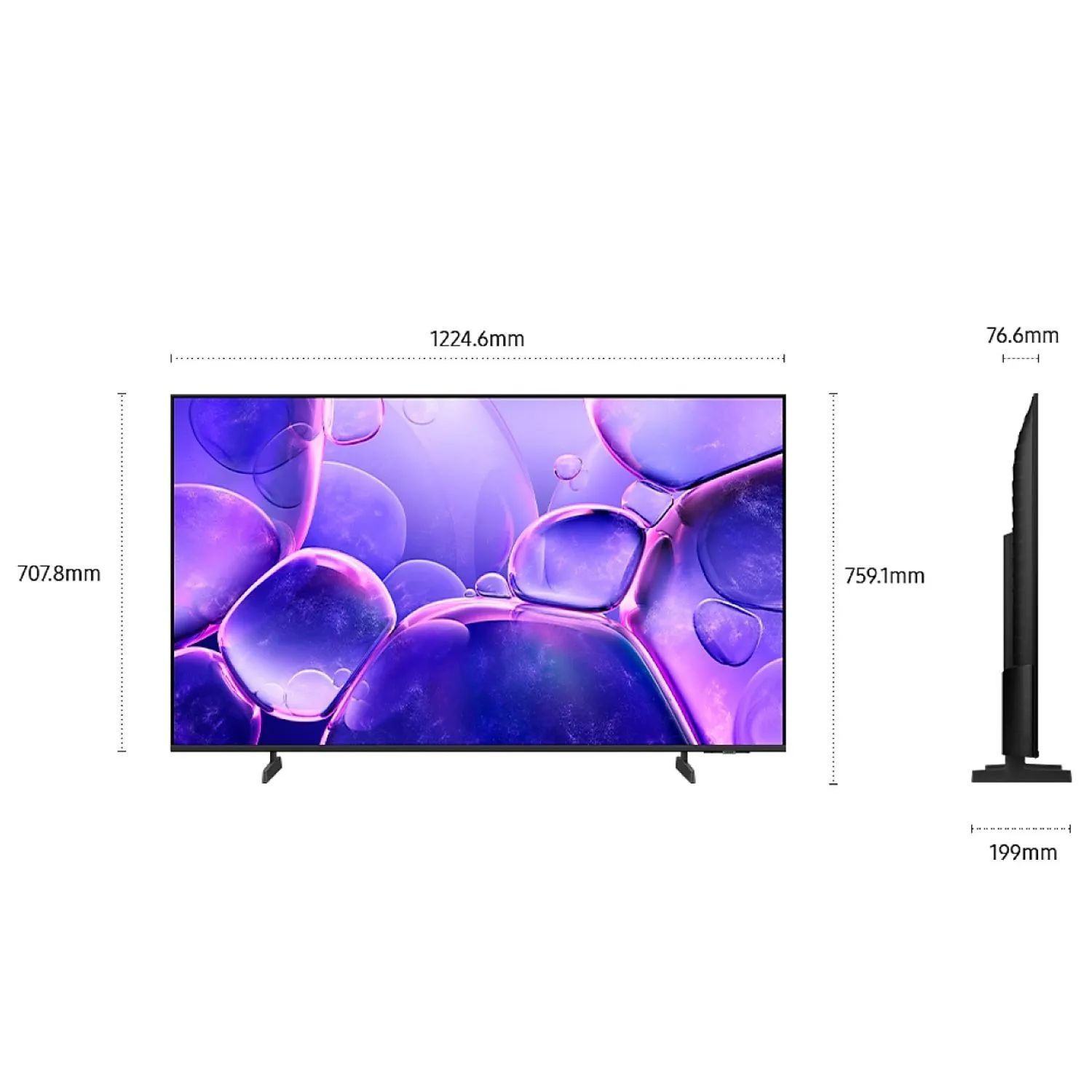 TELEVISOR SAMSUNG 55' UN55U8000FGXPE SMART TV CRYSTAL UHD 4K 2025 - 2