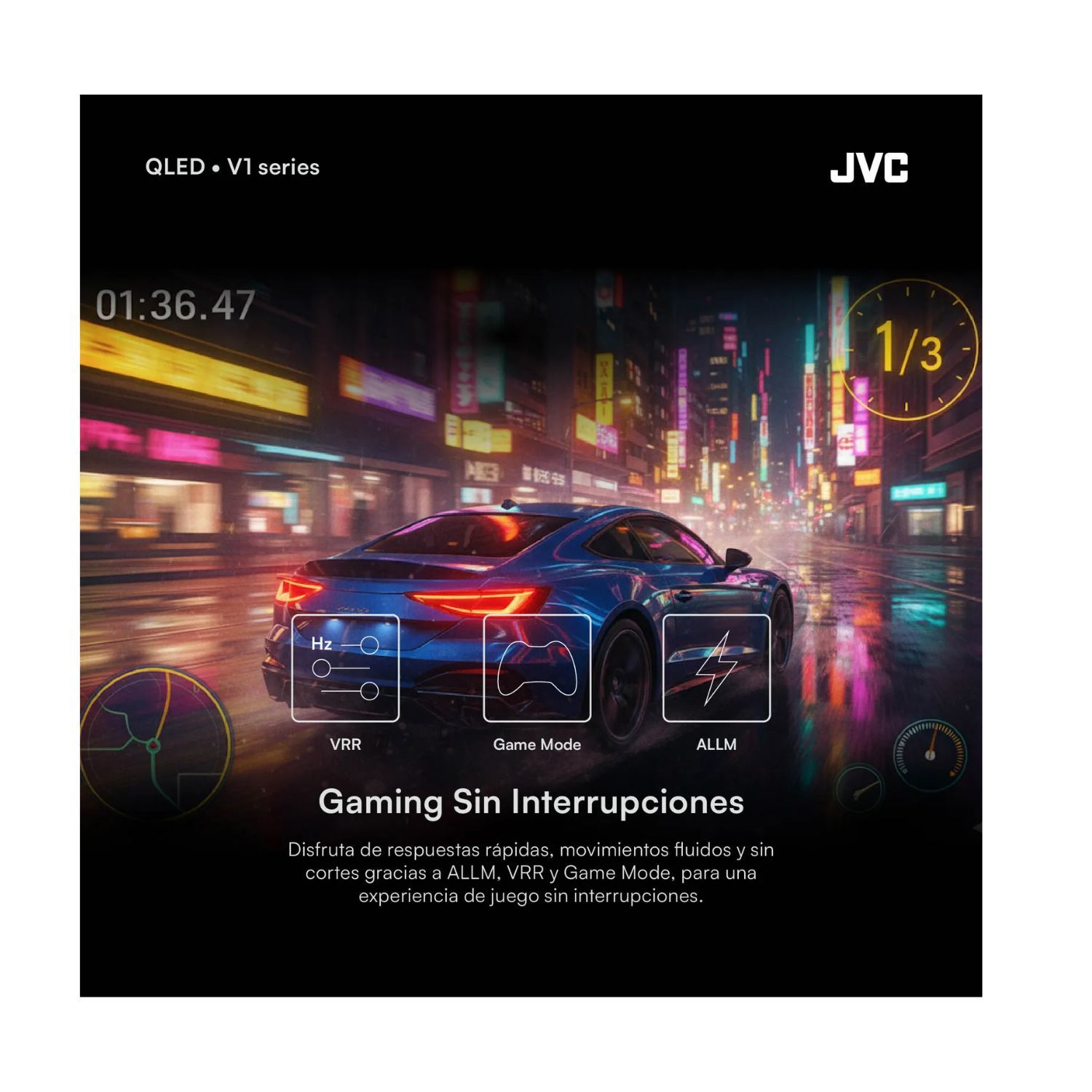 TELEVISOR JVC QLED 50” UHD GOOGLE TV SMART LT-50KM758 - 8