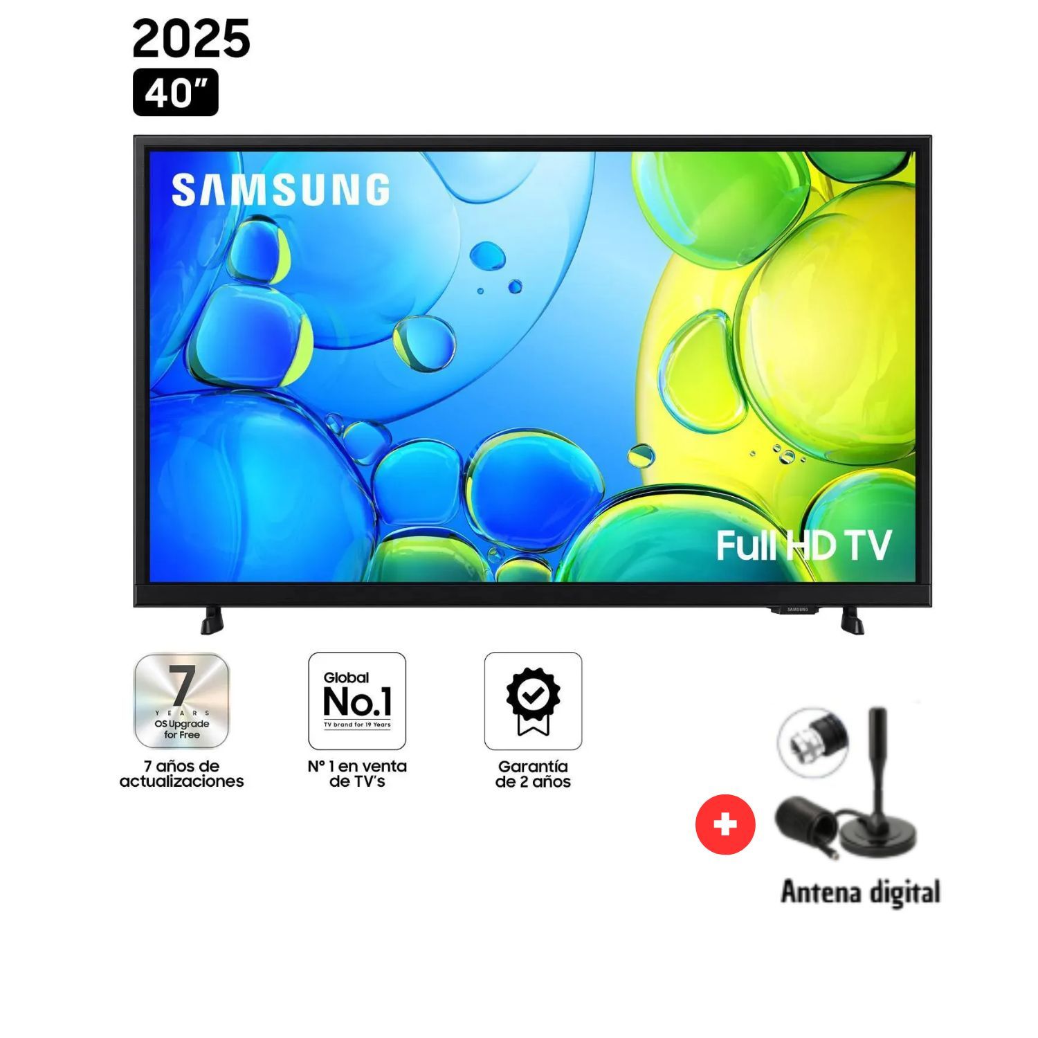 TELEVISOR SAMSUNG 40 UN40F6000FGXPE SMART TV FULL HD + ANTENA DIGITAL - 1