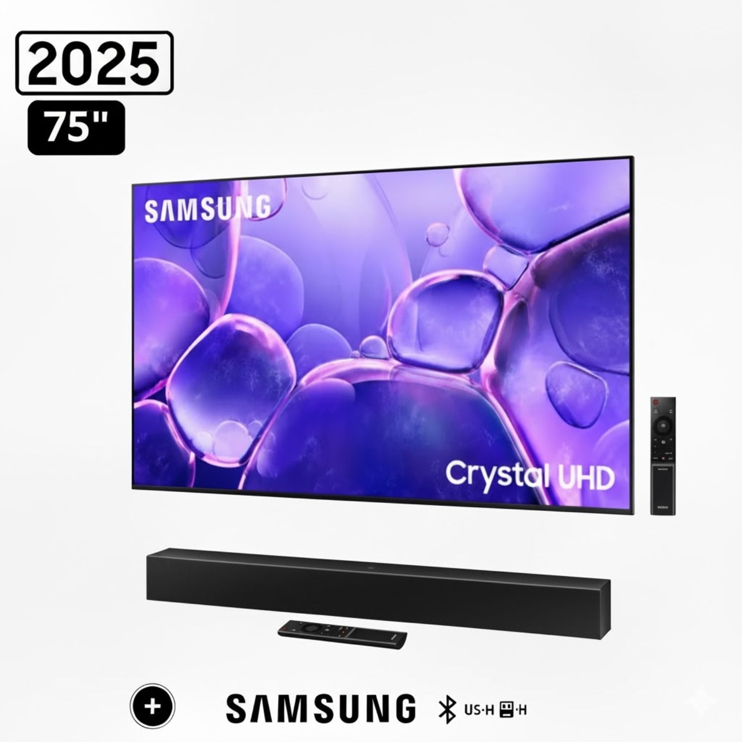 TELEVISOR SAMSUNG 75' UN75U8000FGXPE CRYSTAL UHD UHD 4K SMART TV + SOUNDBAR SAMSUNG - 1