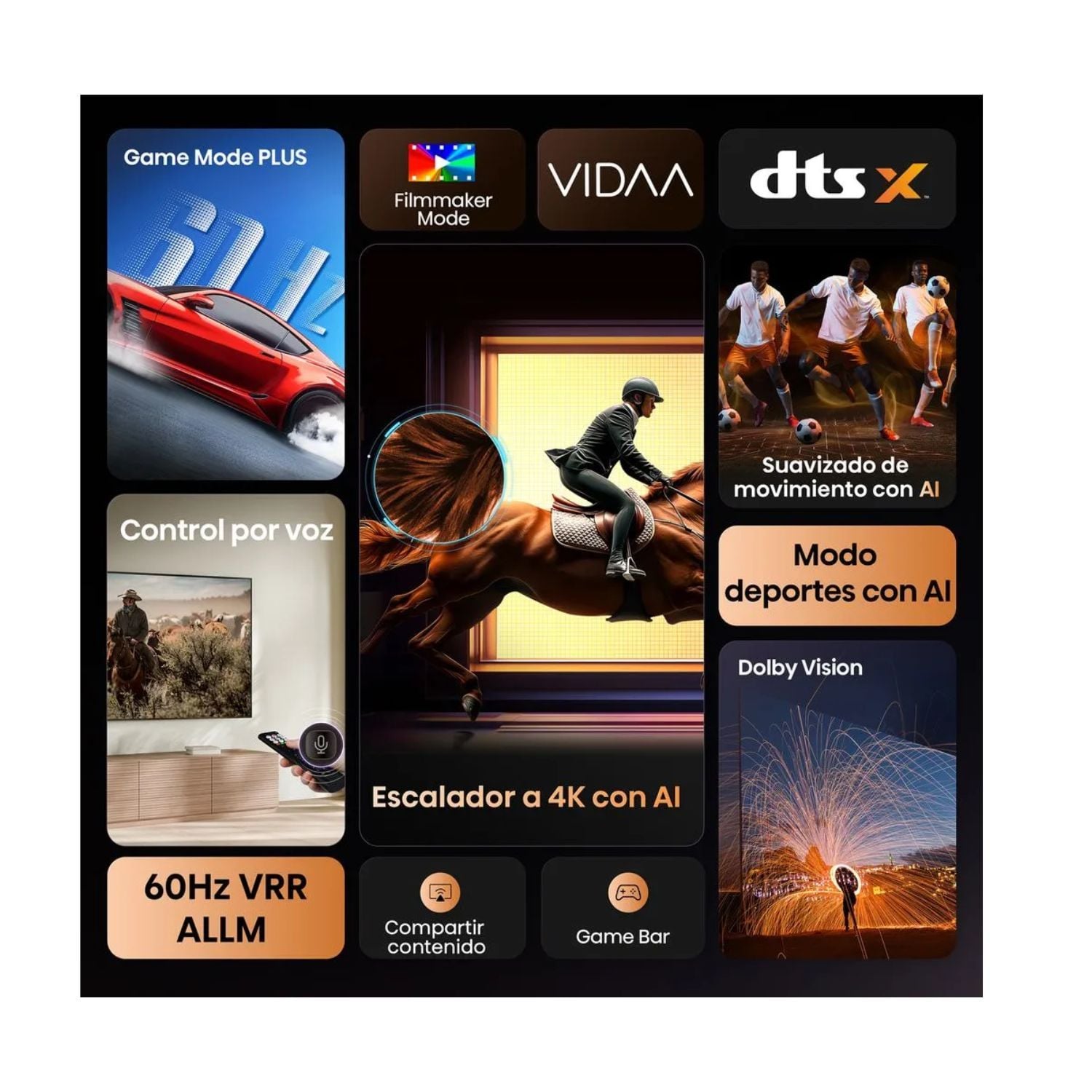 TELEVISOR HISENSE LED 65 UHD 4K SMART TV 65A6NV - 6