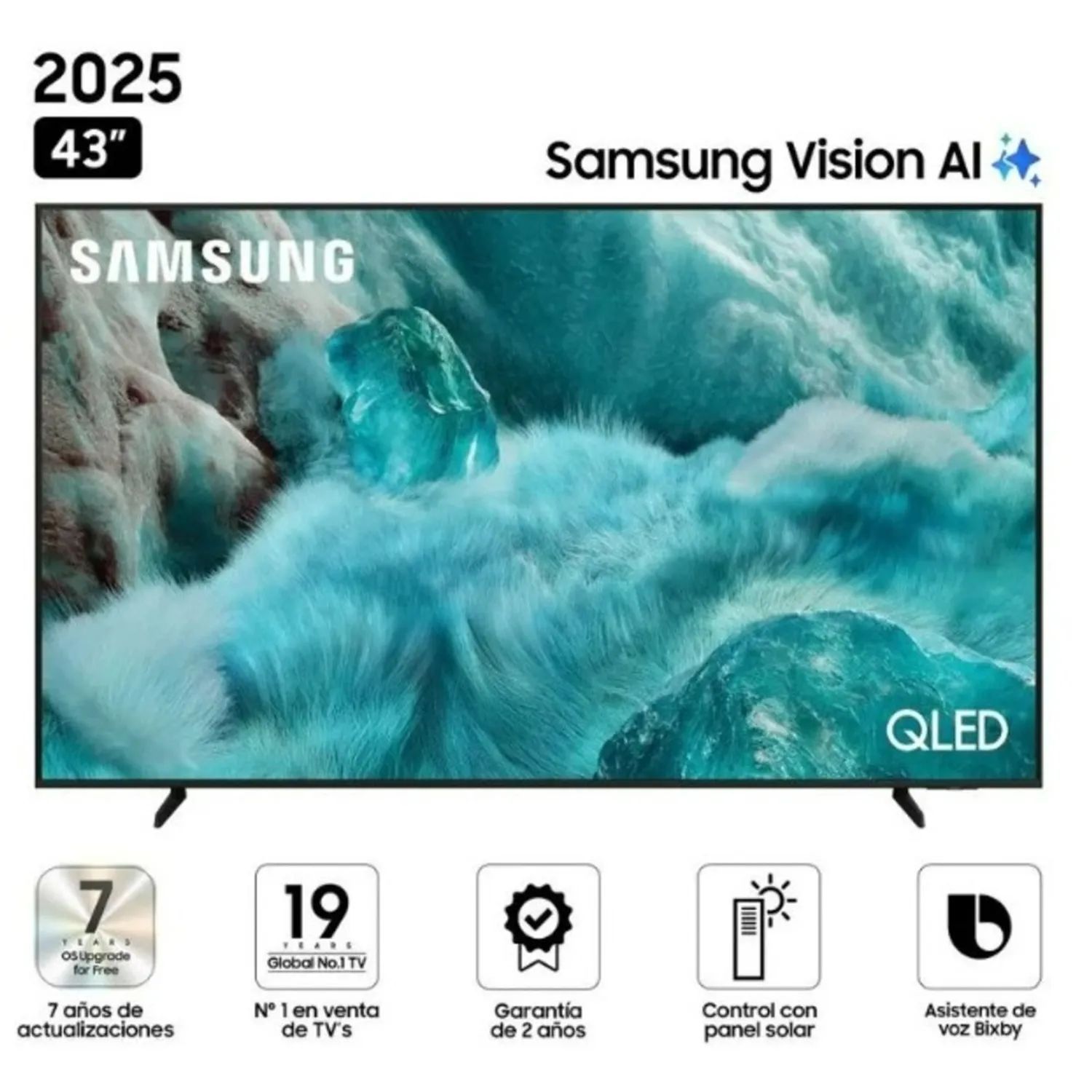 TELEVISOR SAMSUNG 43'' QLED QN43Q7FAAG  SMART UHD 4K VISION AI - 1