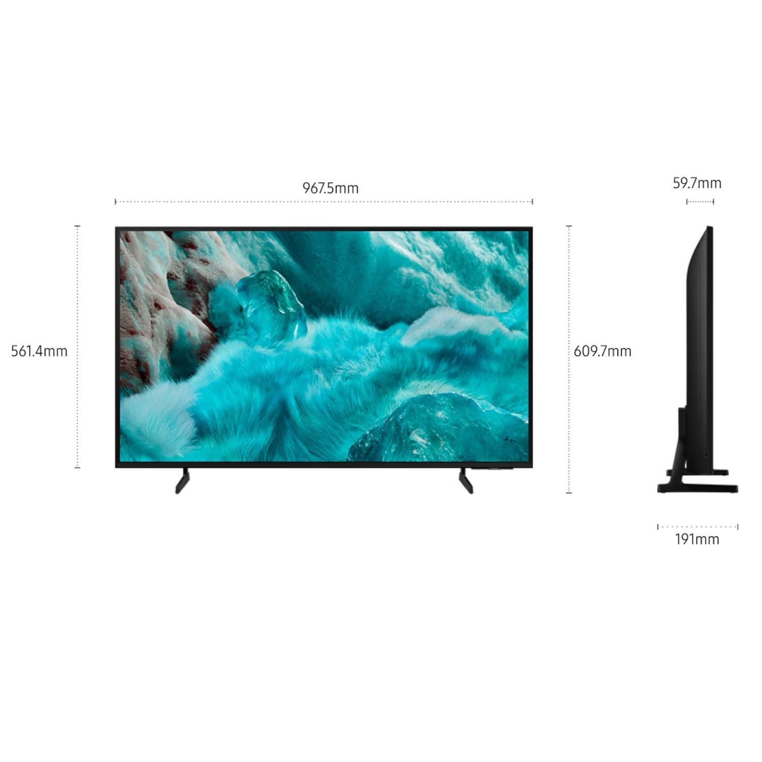 TELEVISOR SAMSUNG 43'' QLED QN43Q7FAAG  SMART UHD 4K VISION AI - 3